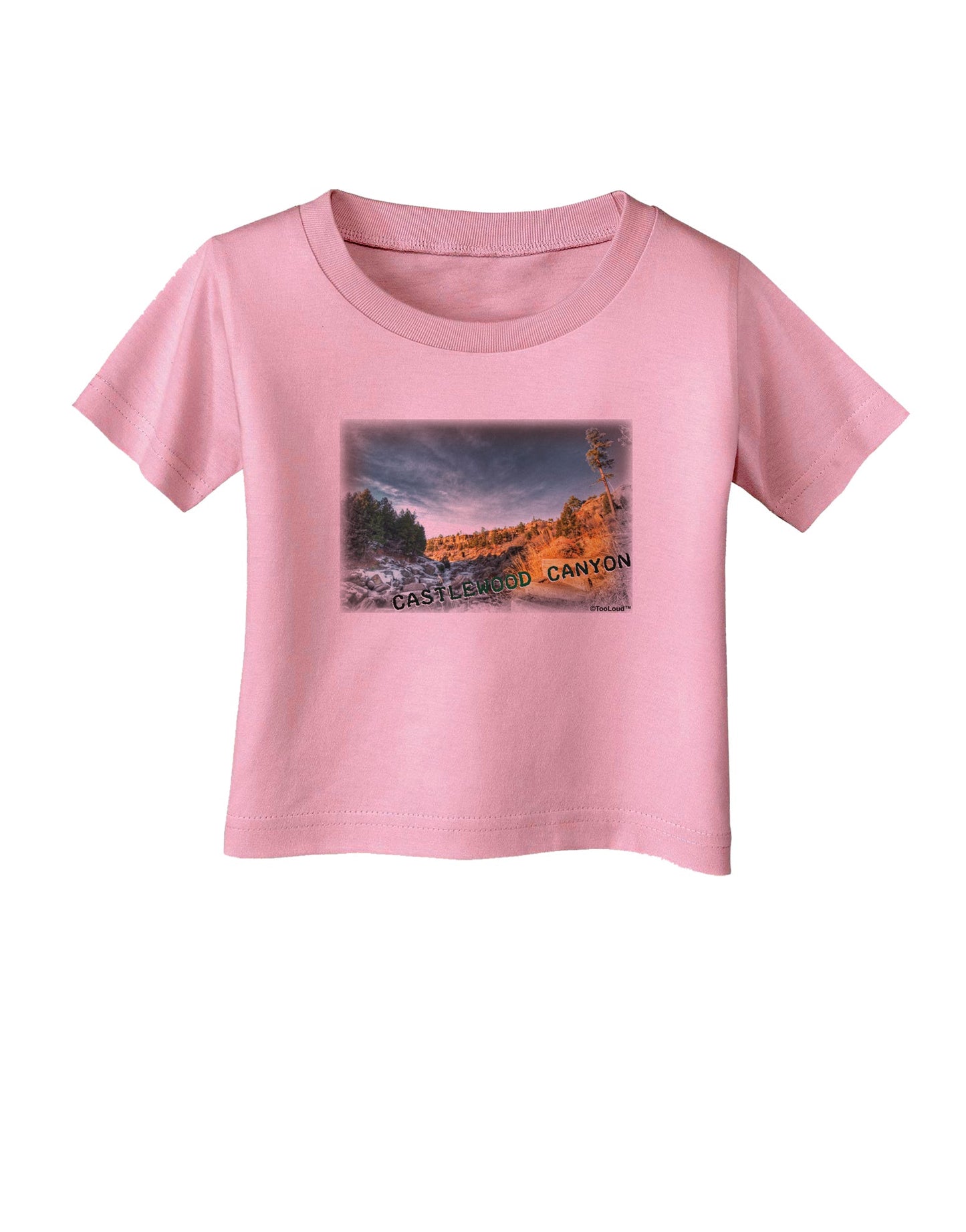 Castlewood Canyon Old Photo Infant T-Shirt-Infant T-Shirt-TooLoud-Candy-Pink-06-Months-Davson Sales