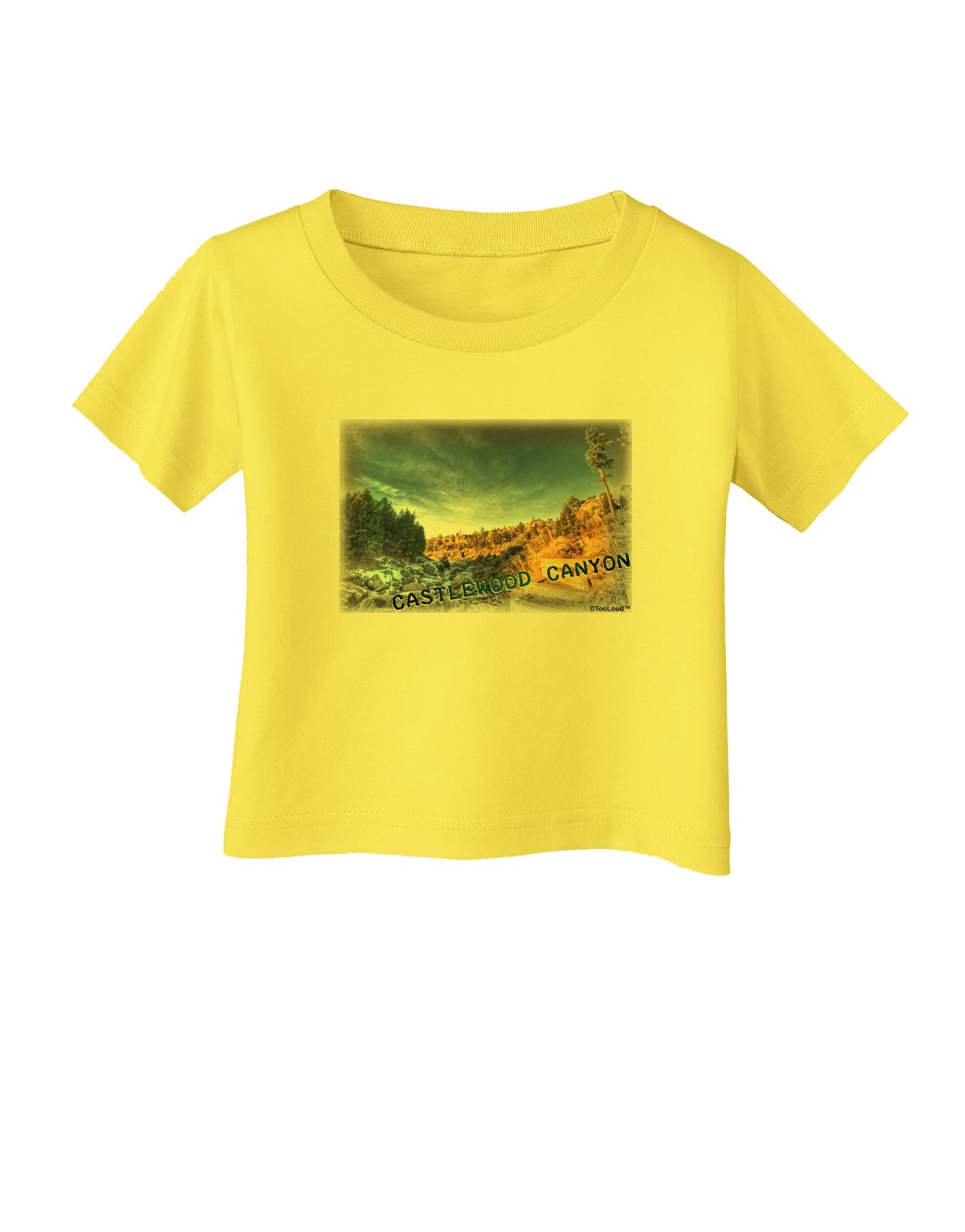 Castlewood Canyon Old Photo Infant T-Shirt-Infant T-Shirt-TooLoud-Yellow-06-Months-Davson Sales