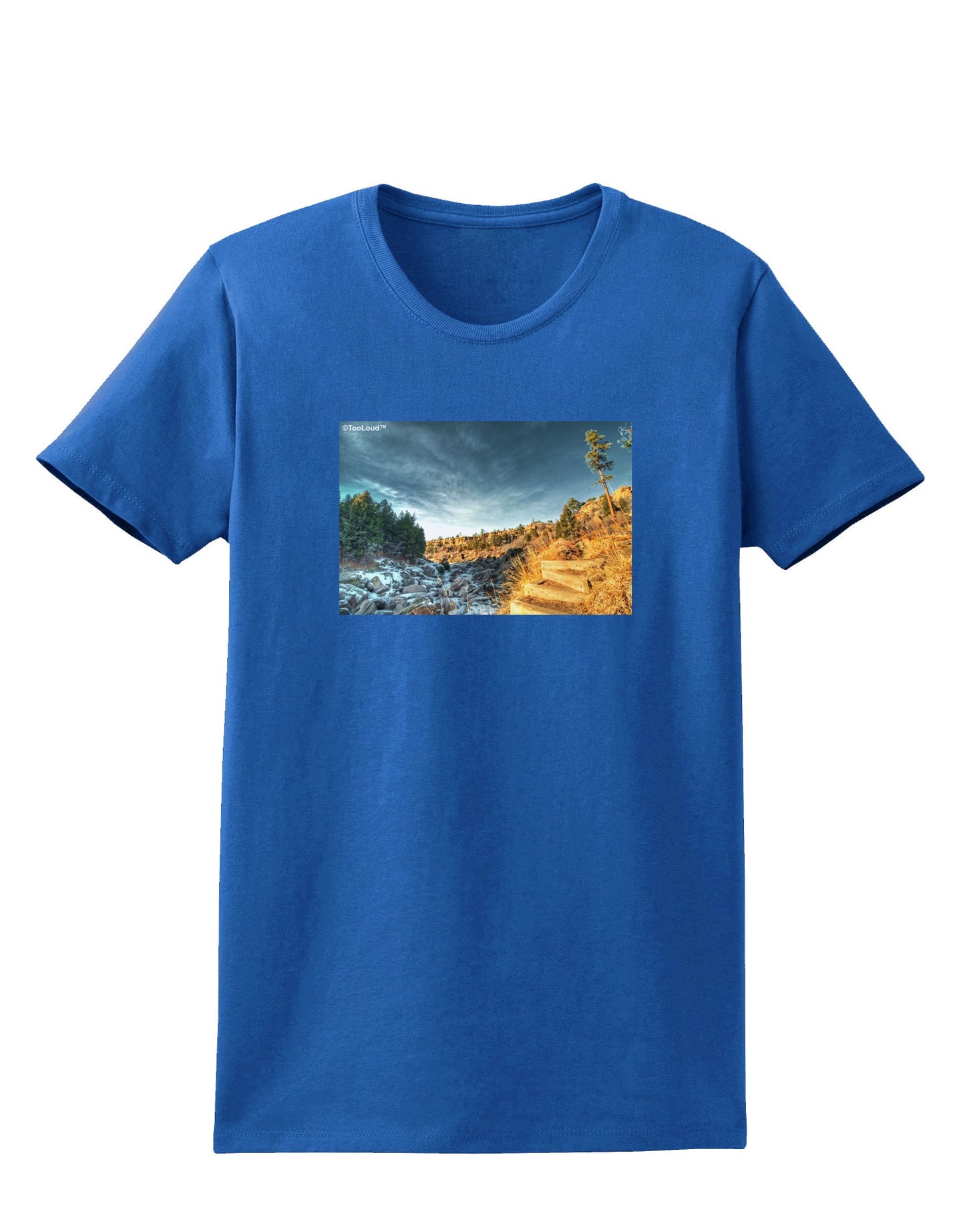 Castlewood Canyon Womens Dark T-Shirt-TooLoud-Royal-Blue-X-Small-Davson Sales