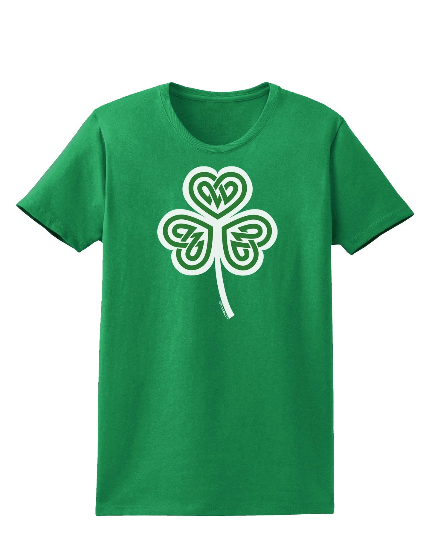 Celtic Knot Irish Shamrock Womens Dark T-Shirt-TooLoud-Kelly-Green-X-Small-Davson Sales