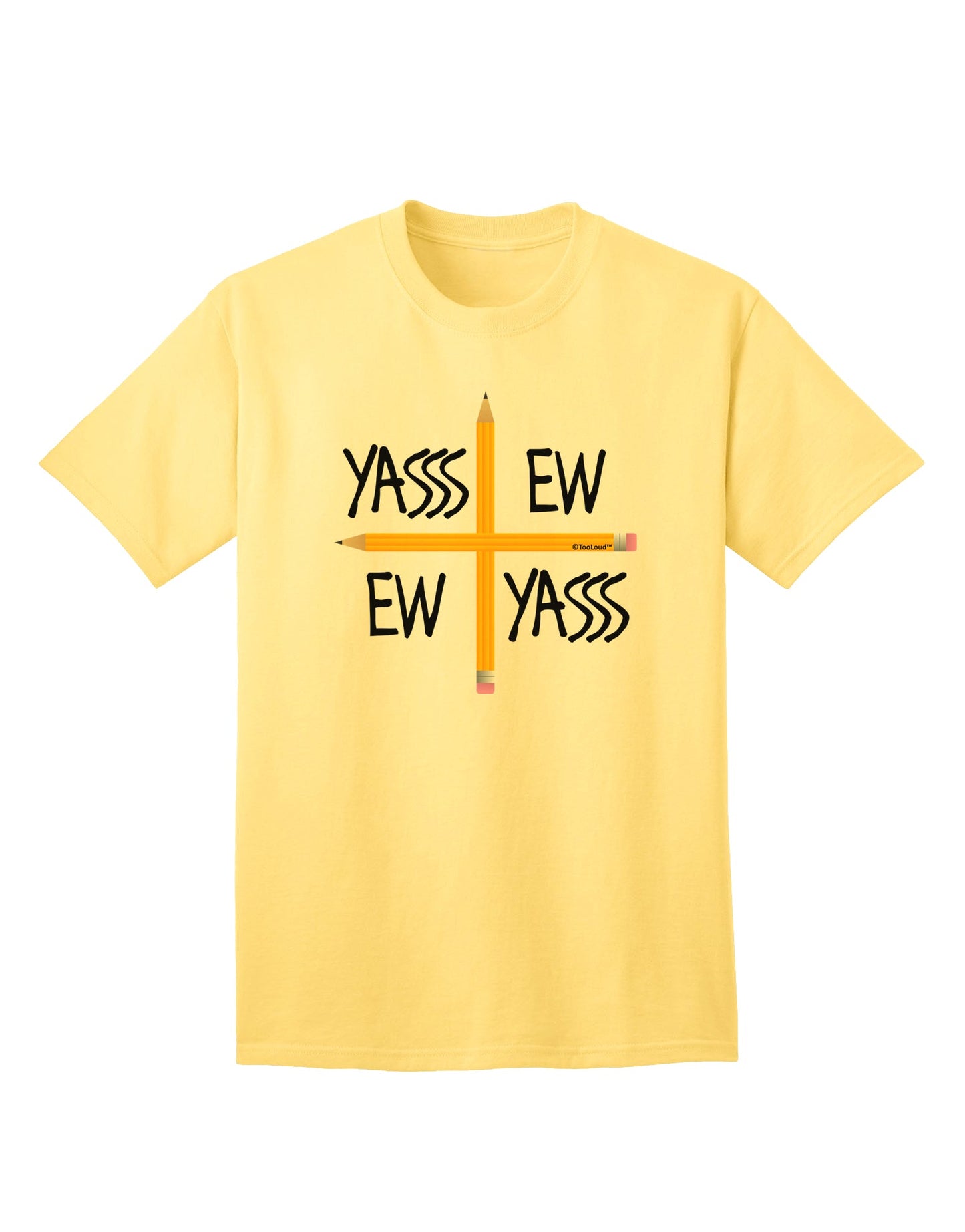 Charlie Charlie Challenge - Funny Adult T-Shirt-Mens T-Shirt-TooLoud-Yellow-Small-Davson Sales