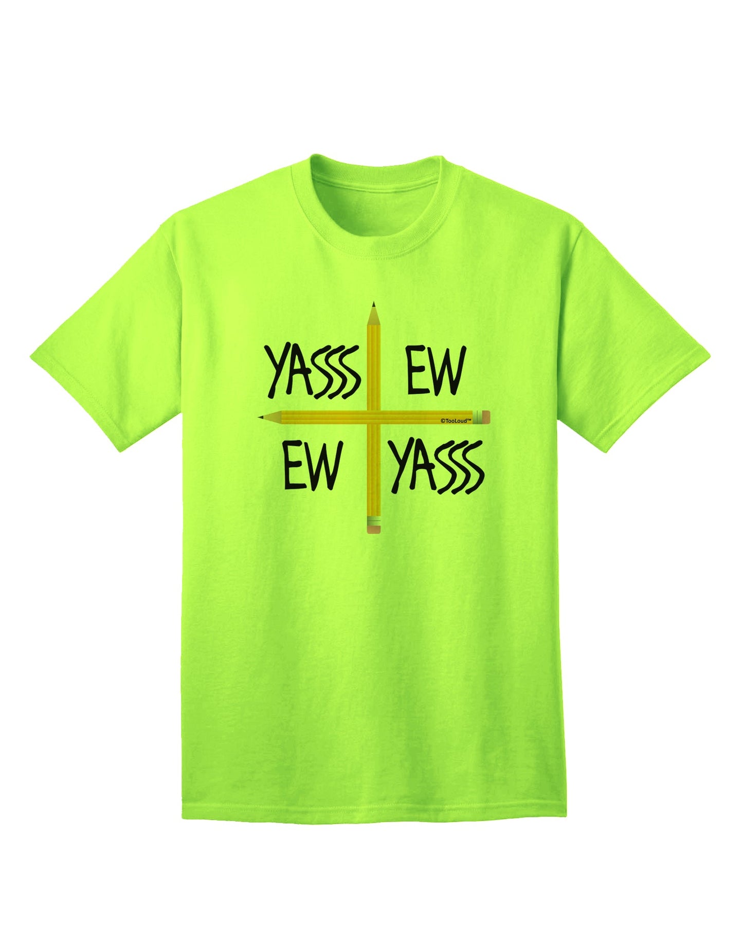 Charlie Charlie Challenge - Funny Adult T-Shirt-Mens T-Shirt-TooLoud-Neon-Green-Small-Davson Sales