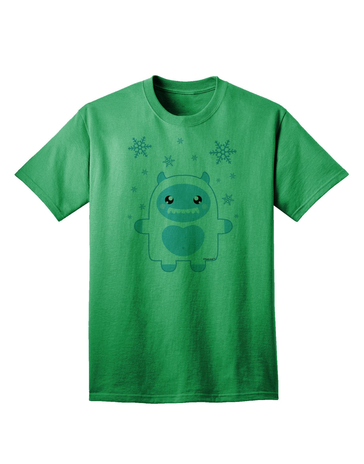 Charming Abominable Snowman Boy Yeti - Festive Adult Christmas T-Shirt Collection-Mens T-shirts-TooLoud-Kelly-Green-Small-Davson Sales