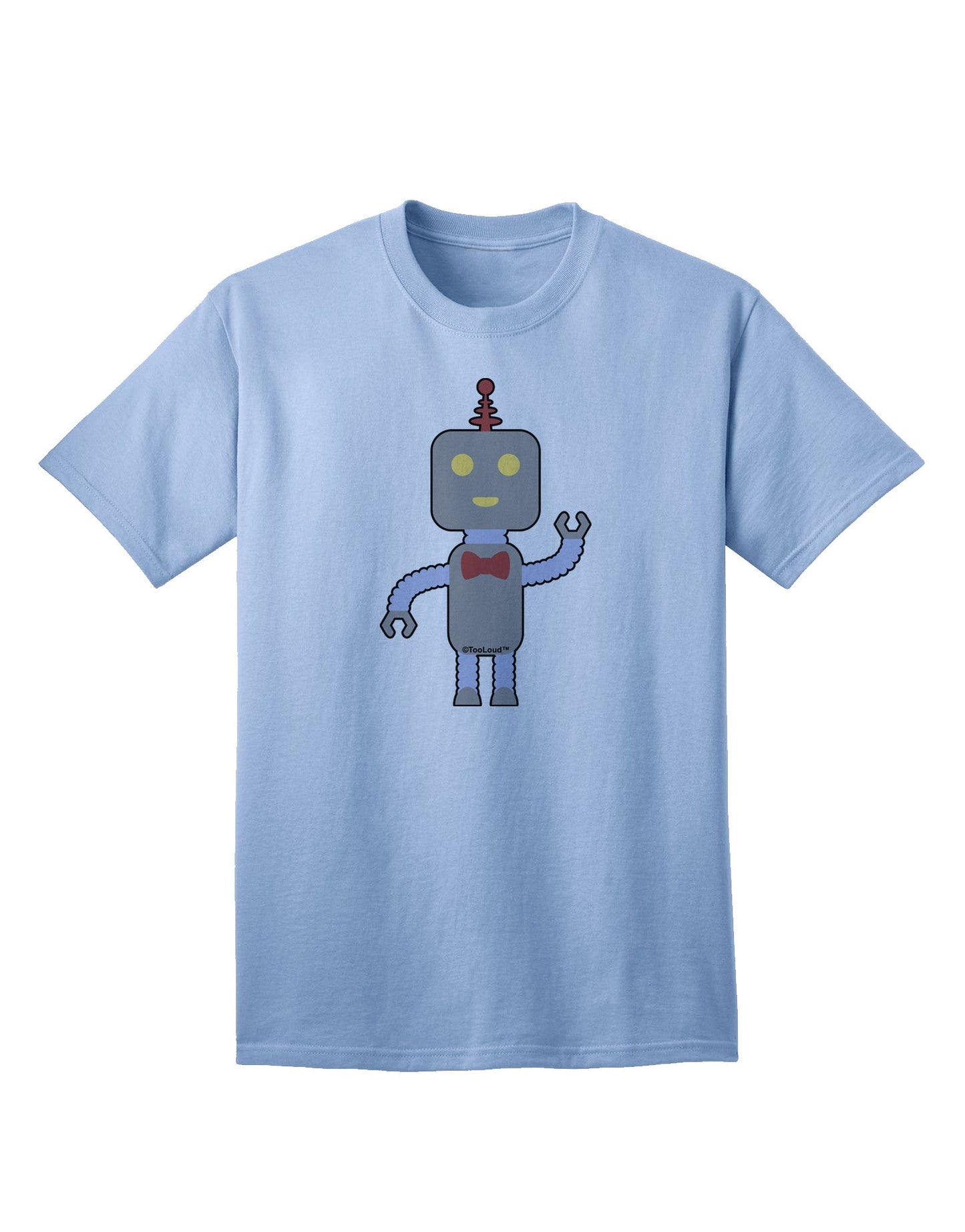 Charming Adult Male T-Shirt: The Cute Robot Collection-Mens T-shirts-TooLoud-Light-Blue-Small-Davson Sales