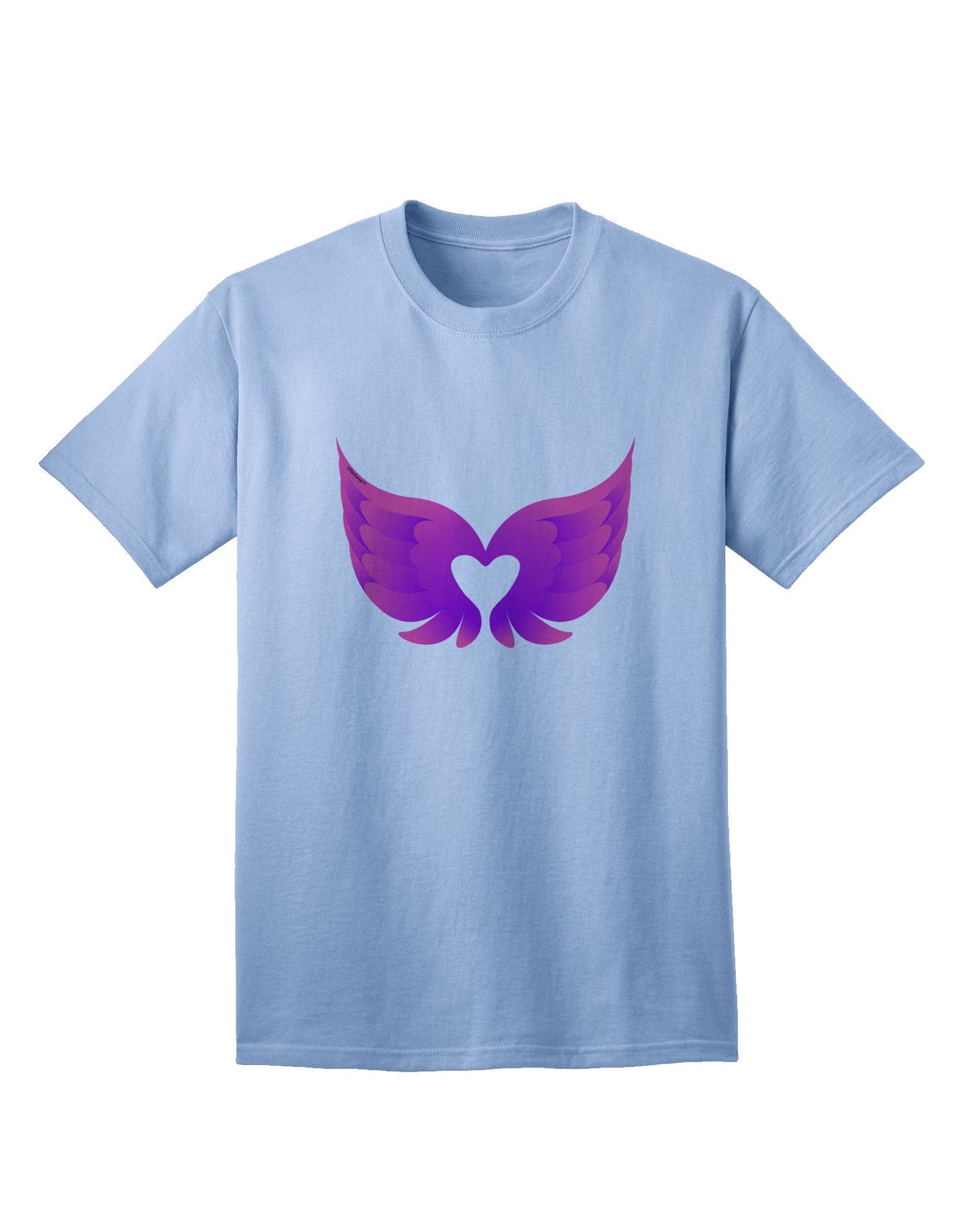 Charming Angel Wings & Heart Design - Adult T-Shirt Collection-Mens T-shirts-TooLoud-Light-Blue-Small-Davson Sales