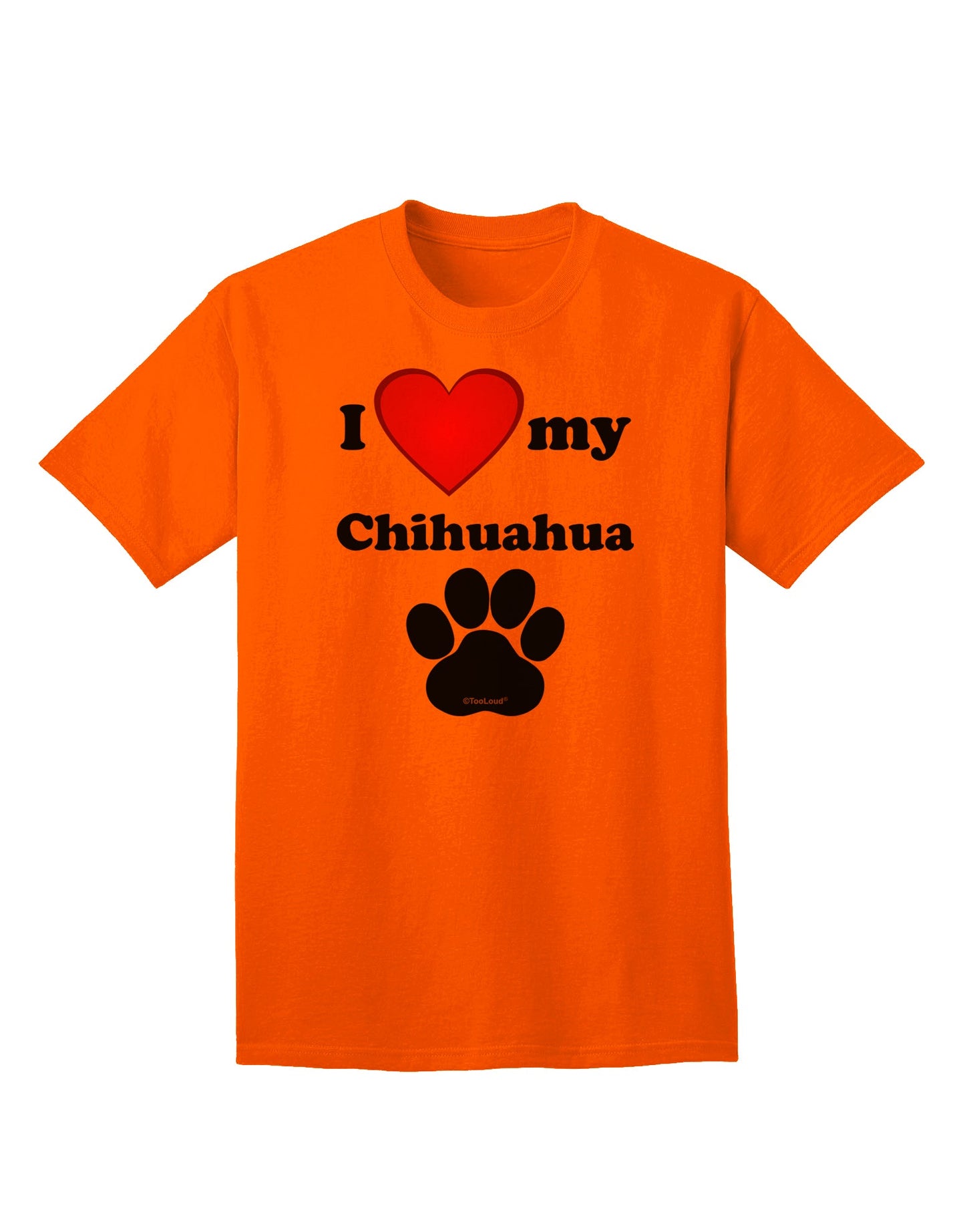 Charming Chihuahua Adult T-Shirt by TooLoud-Mens T-shirts-TooLoud-Orange-Small-Davson Sales