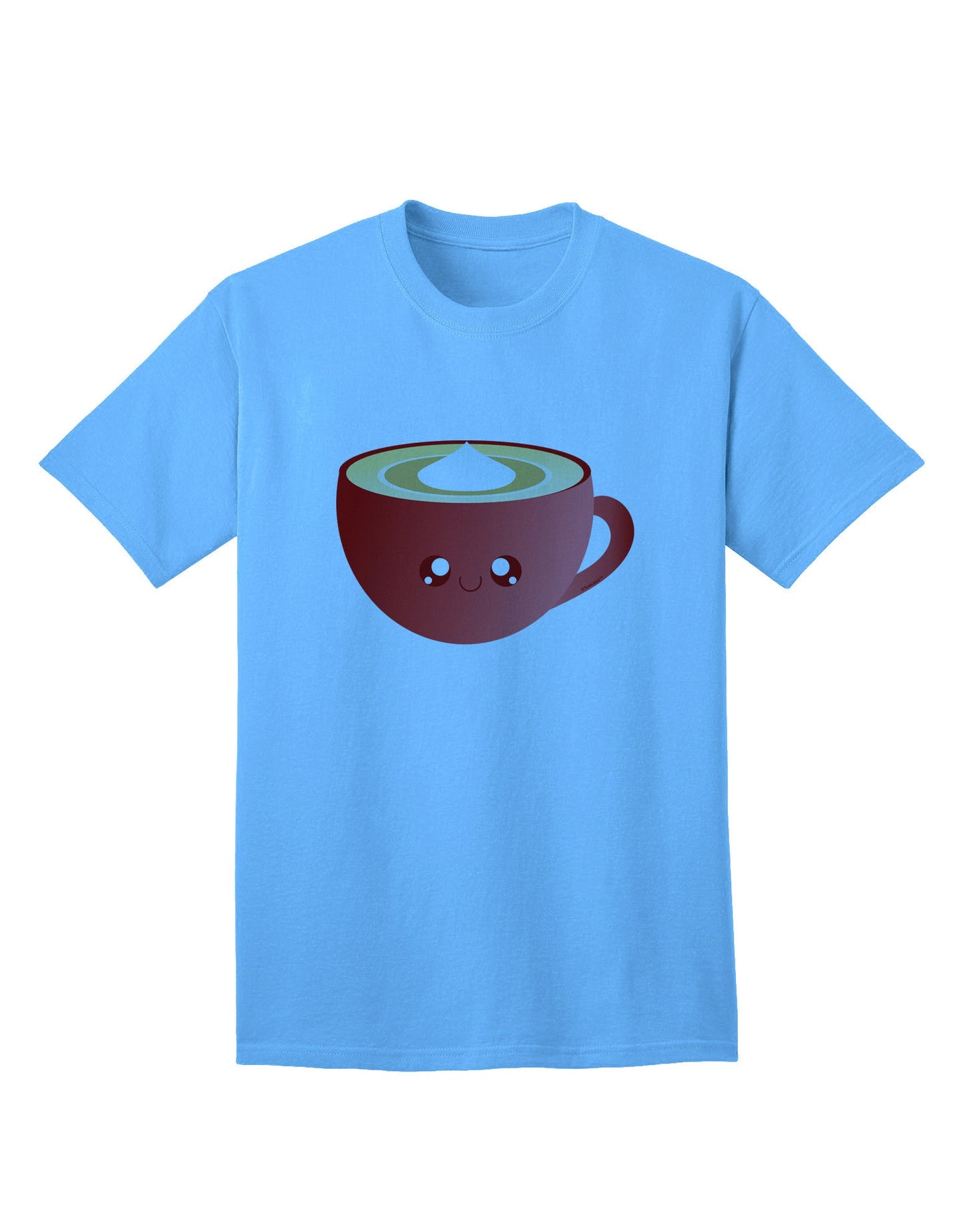 Charming Christmas Eggnog Graphic Adult T-Shirt - Perfect for Festive Celebrations-Mens T-shirts-TooLoud-Aquatic-Blue-Small-Davson Sales
