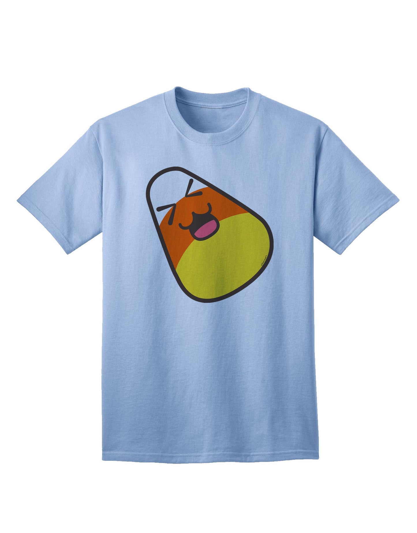 Charming 'Father Candy Corn' Family Halloween Adult T-Shirt - Perfect for Festive Celebrations-Mens T-shirts-TooLoud-Light-Blue-Small-Davson Sales