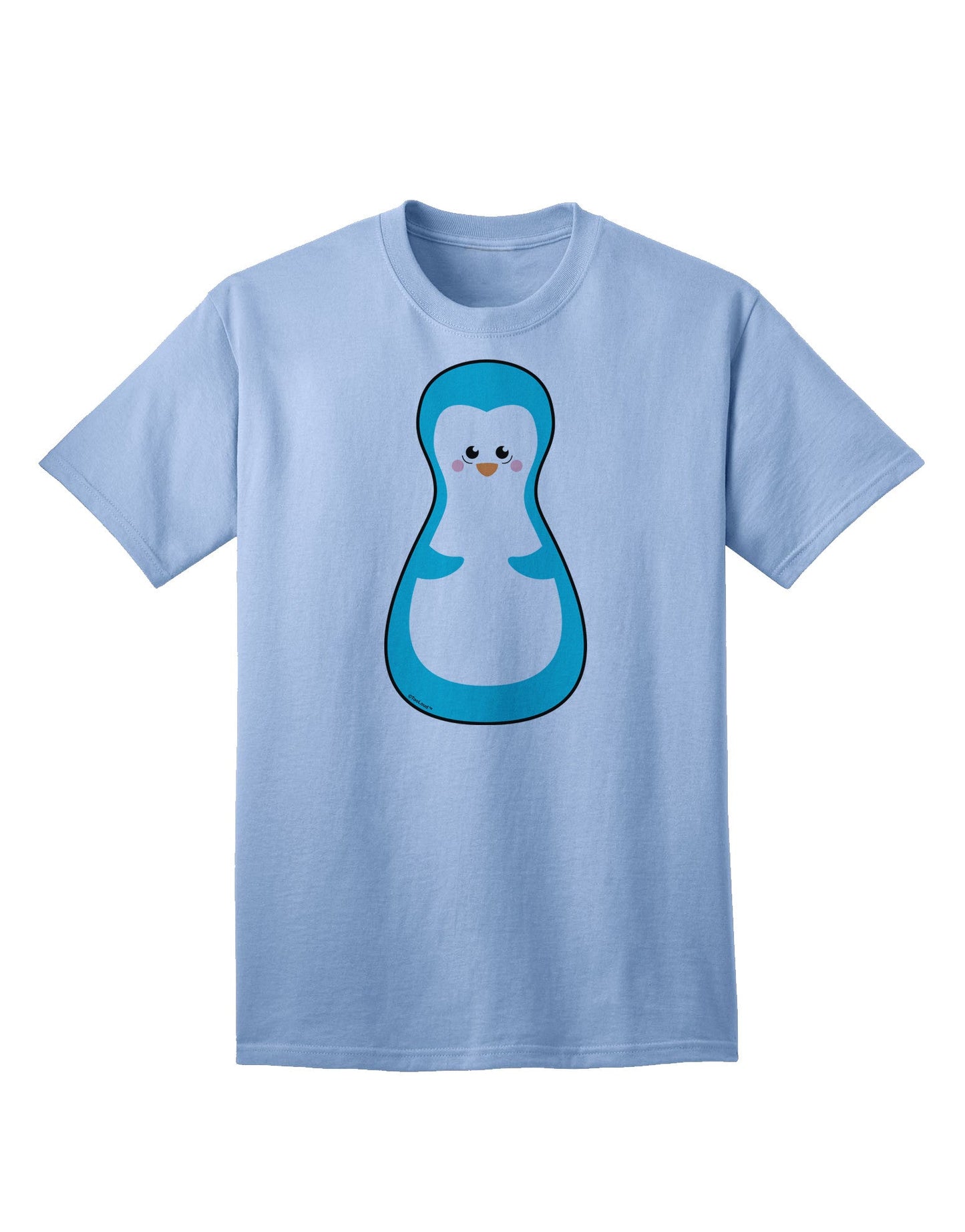 Charming Penguin Matryoshka Nesting Doll - Premium Christmas Adult T-Shirt for Ecommerce Collection-Mens T-shirts-TooLoud-Light-Blue-Small-Davson Sales