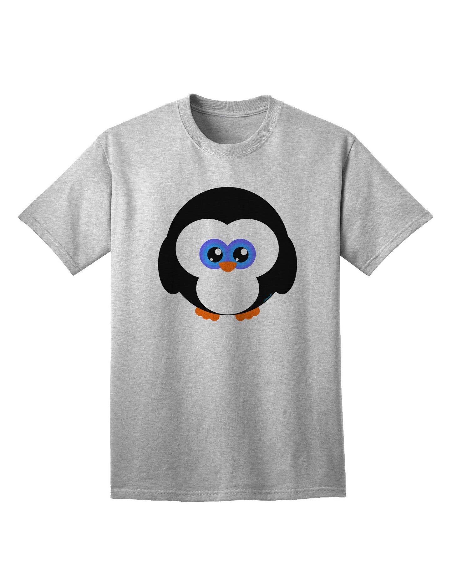 Charming Penguin-Themed Adult Christmas T-Shirt - Perfect for Festive Season Celebrations-Mens T-shirts-TooLoud-AshGray-Small-Davson Sales