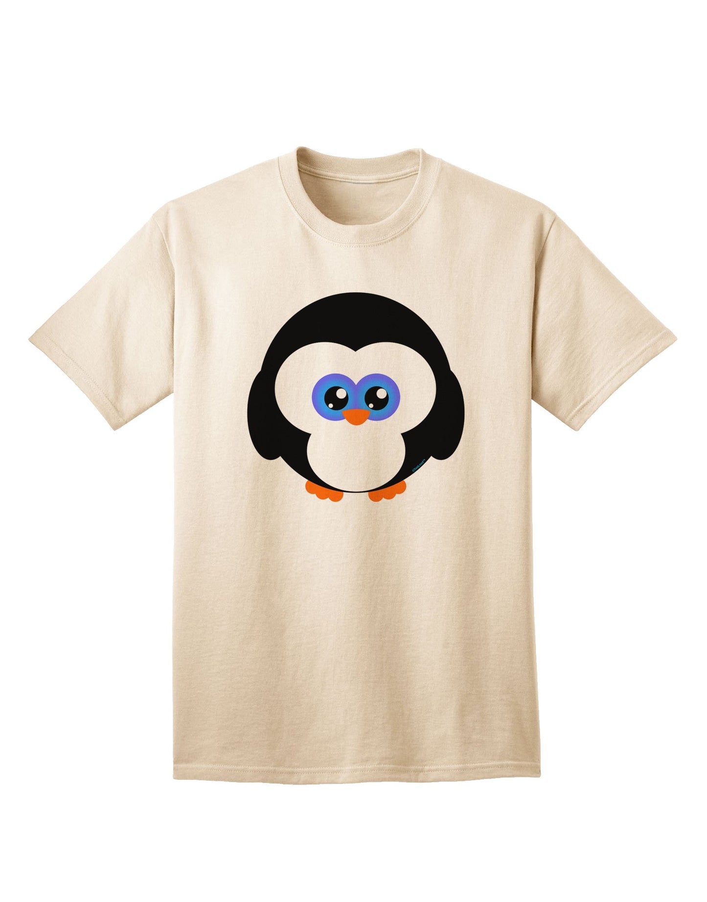 Charming Penguin-Themed Adult Christmas T-Shirt - Perfect for Festive Season Celebrations-Mens T-shirts-TooLoud-Natural-Small-Davson Sales