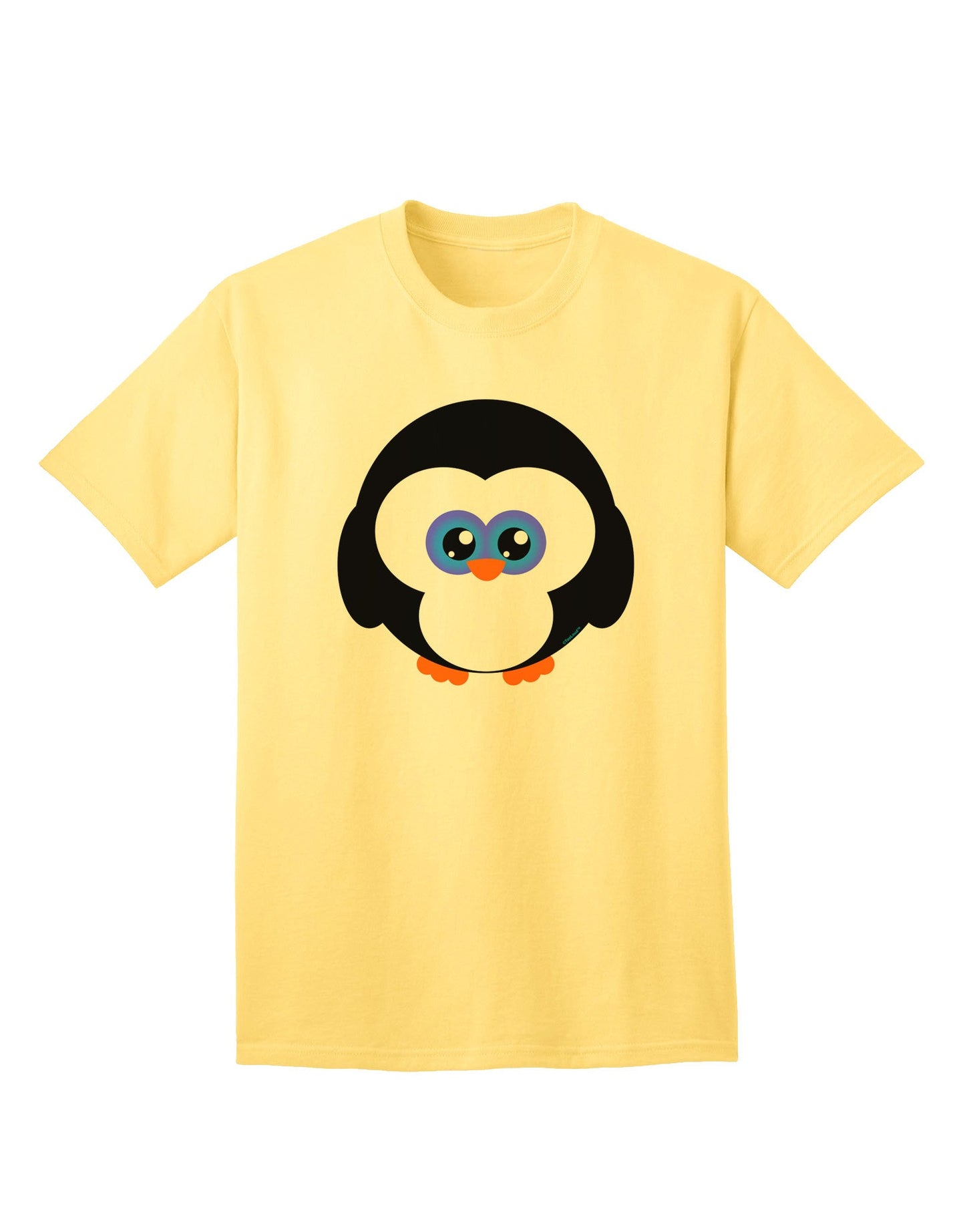 Charming Penguin-Themed Adult Christmas T-Shirt - Perfect for Festive Season Celebrations-Mens T-shirts-TooLoud-Yellow-Small-Davson Sales