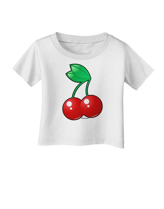 Cherries Infant T-Shirt-Infant T-Shirt-TooLoud-White-18-Months-Davson Sales