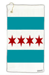 Chicago Flag AOP Micro Terry Gromet Golf Towel 15 x 22 Inch All Over Print-Golf Towel-TooLoud-White-Davson Sales