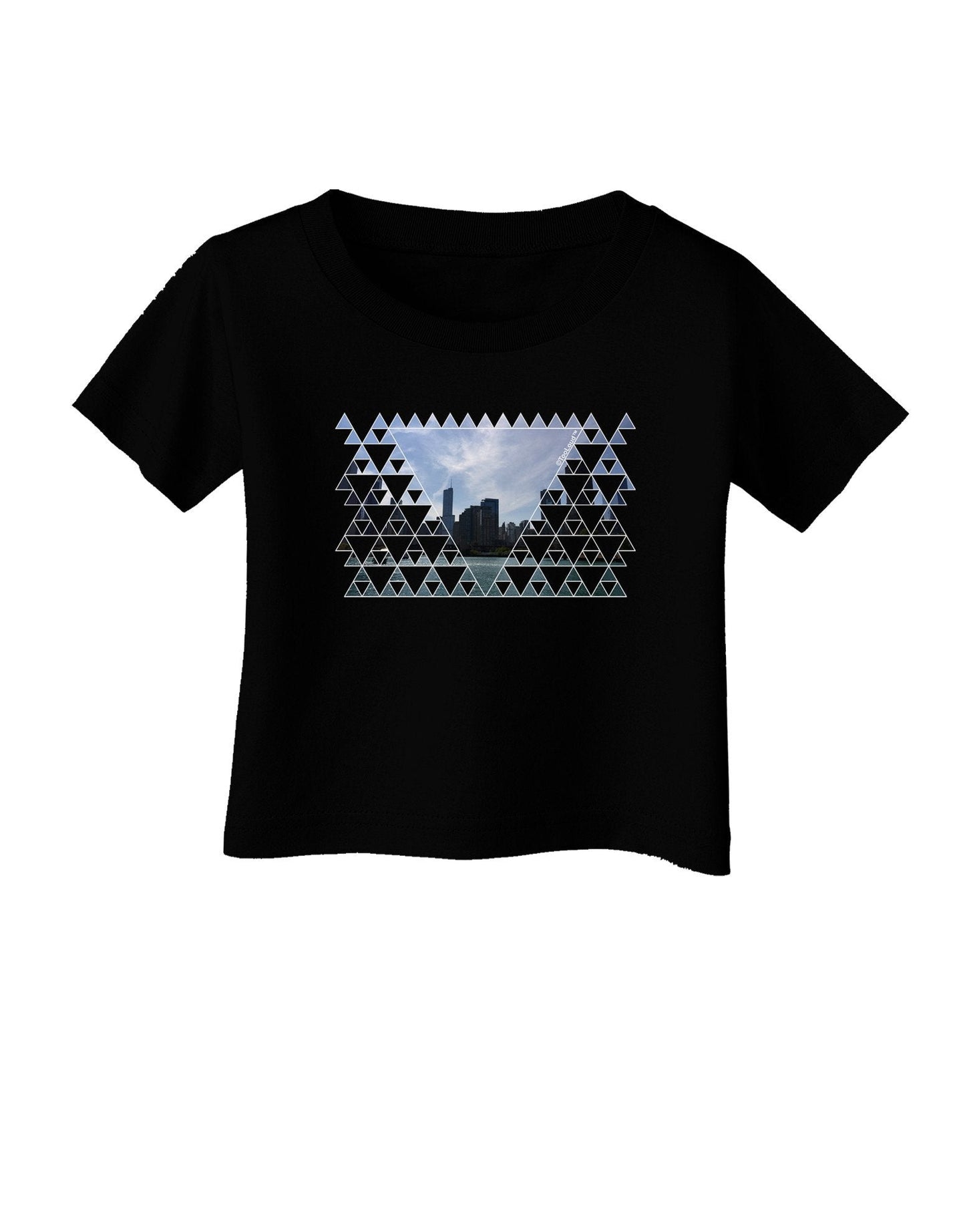 Chicago Triangles Infant T-Shirt Dark-Infant T-Shirt-TooLoud-Black-18-Months-Davson Sales