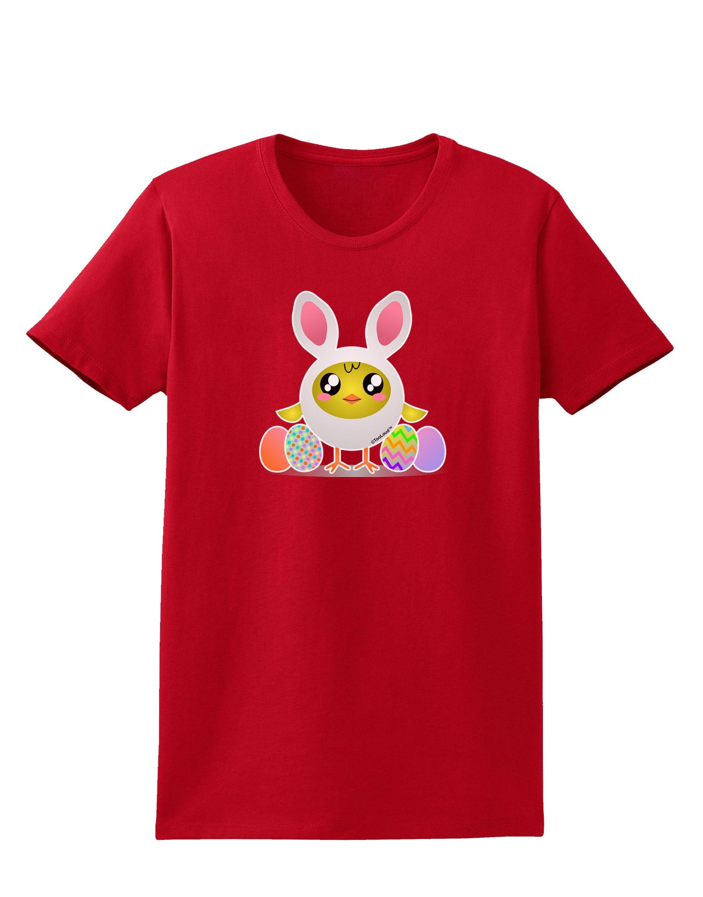 Chick In Bunny Costume Womens Dark T-Shirt-TooLoud-Red-X-Small-Davson Sales