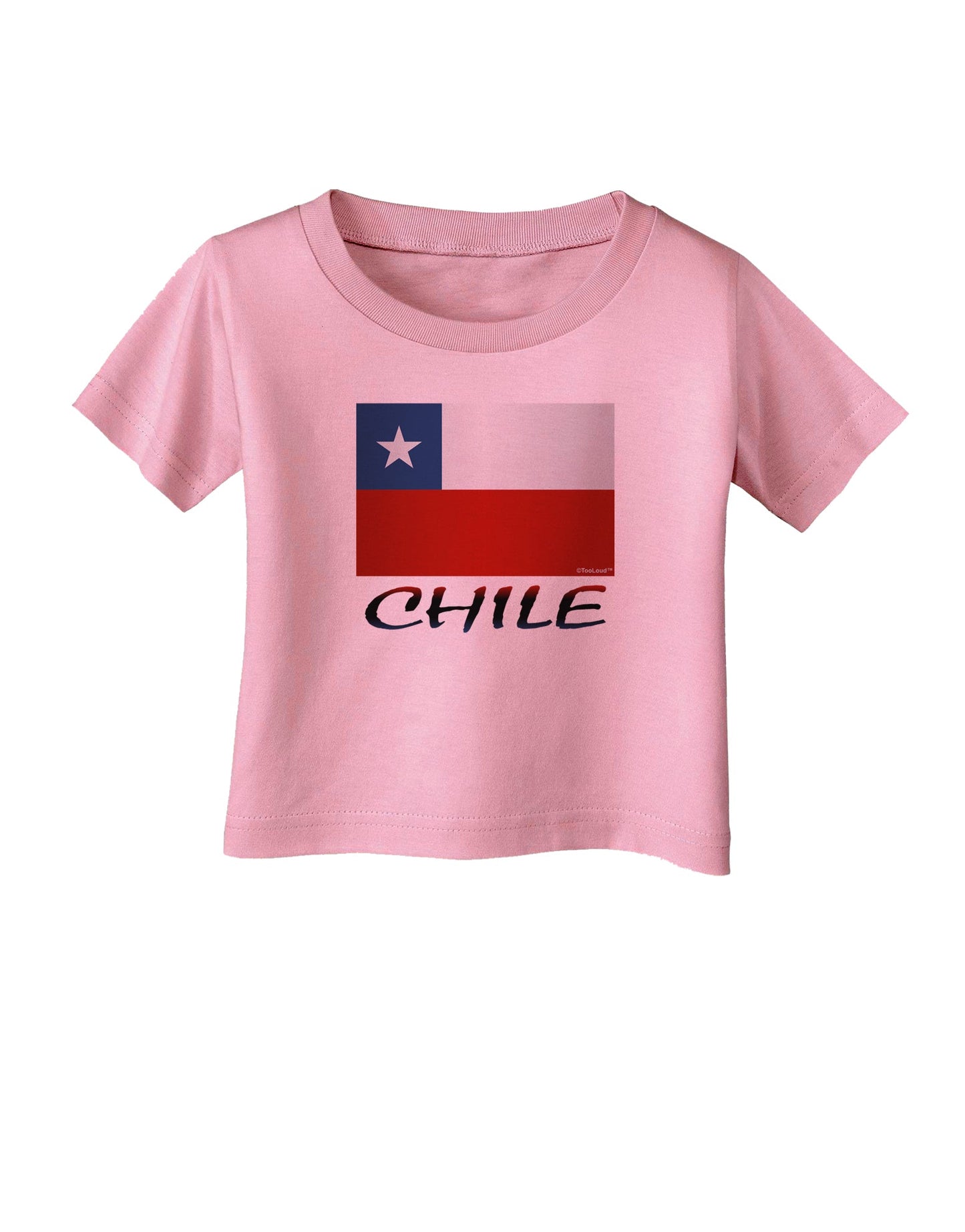 Chile Flag Infant T-Shirt-Infant T-Shirt-TooLoud-Candy-Pink-06-Months-Davson Sales