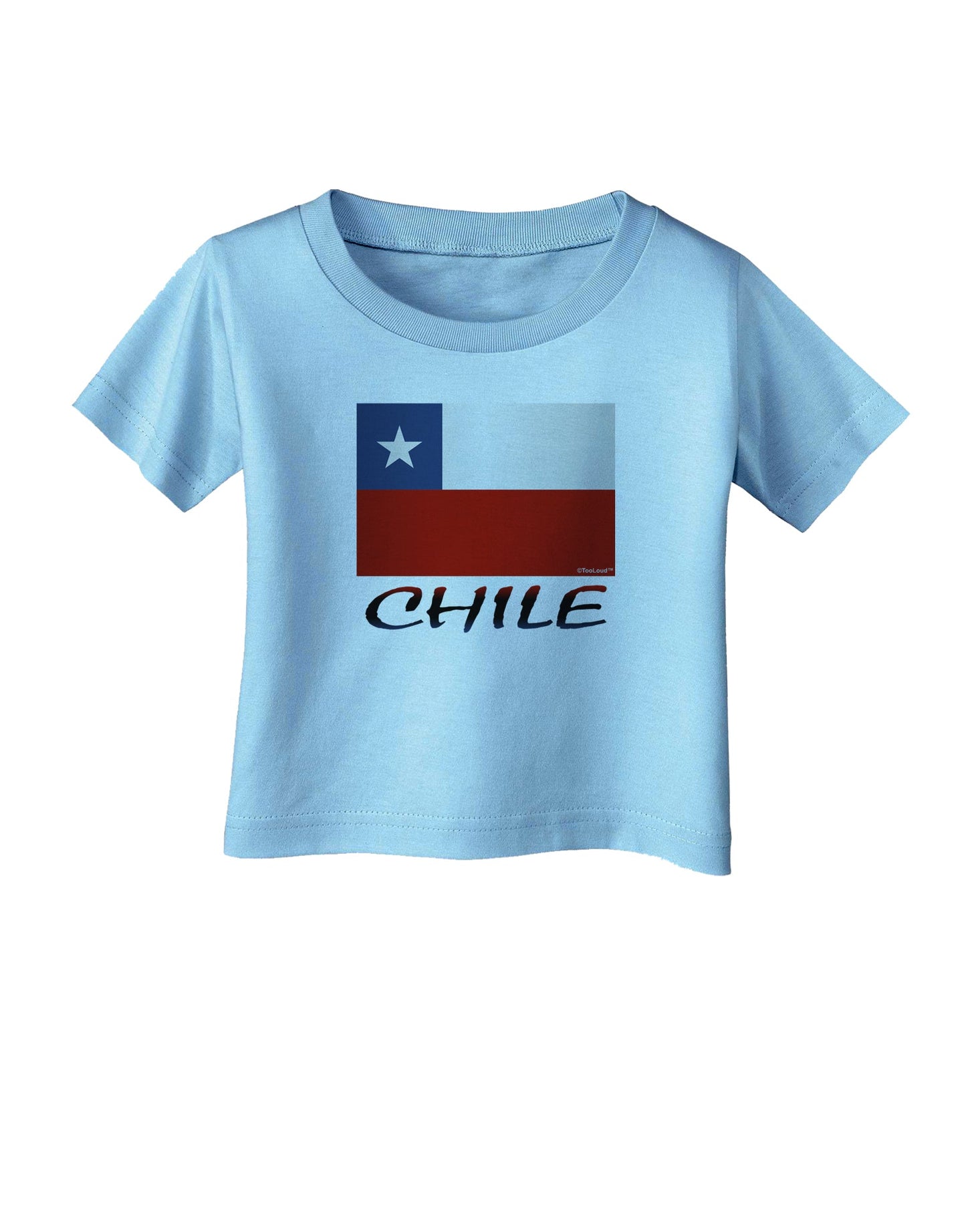 Chile Flag Infant T-Shirt-Infant T-Shirt-TooLoud-Aquatic-Blue-06-Months-Davson Sales