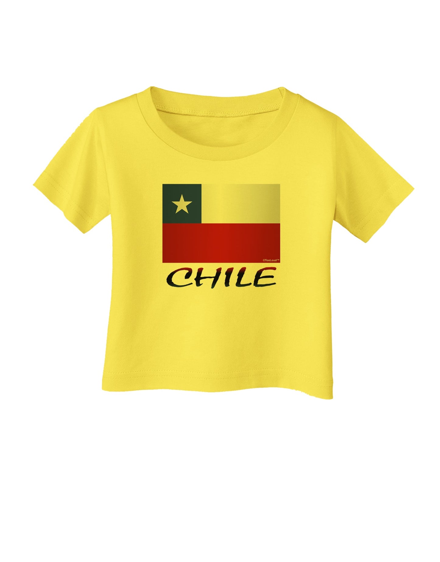 Chile Flag Infant T-Shirt-Infant T-Shirt-TooLoud-Yellow-06-Months-Davson Sales