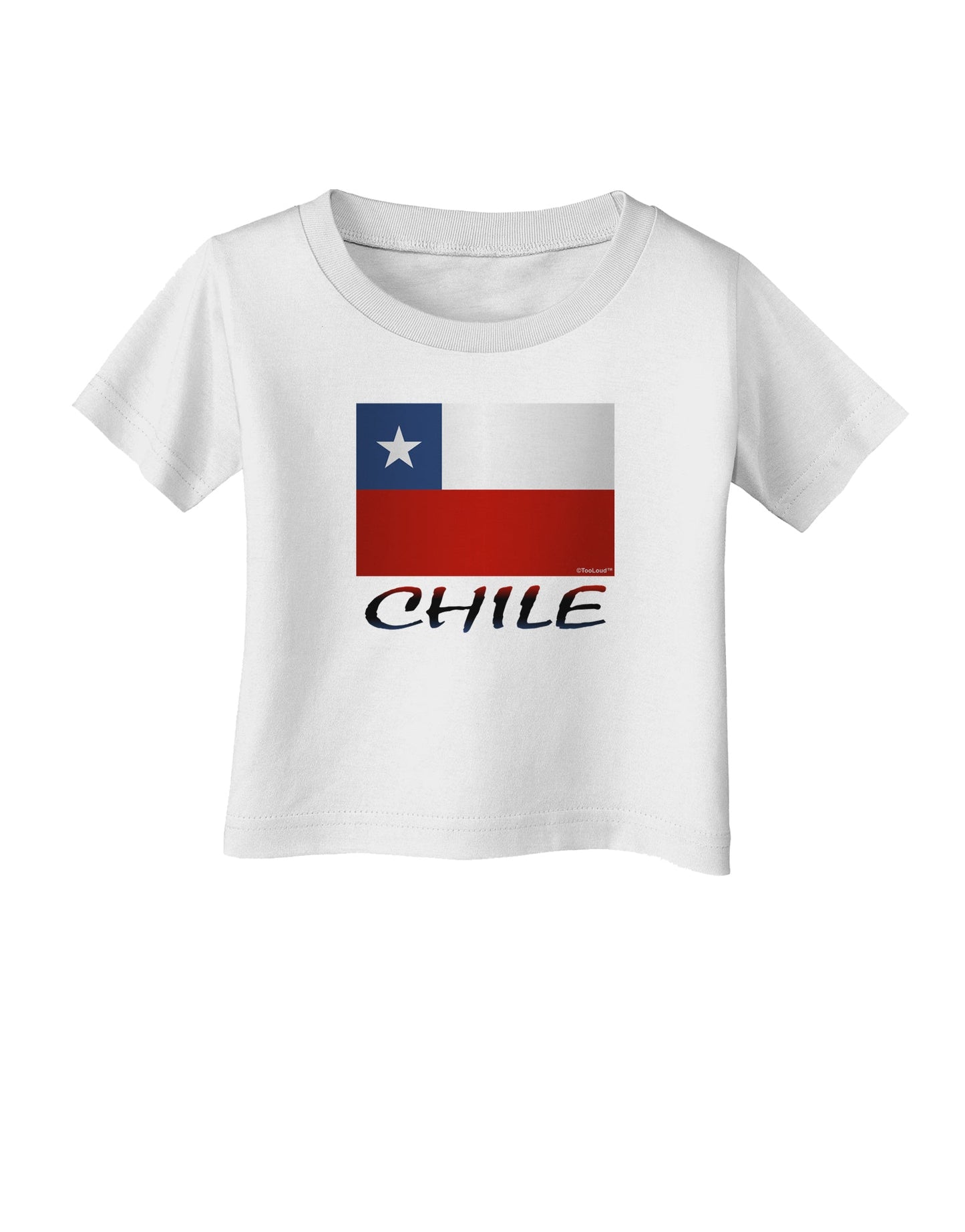Chile Flag Infant T-Shirt-Infant T-Shirt-TooLoud-White-06-Months-Davson Sales