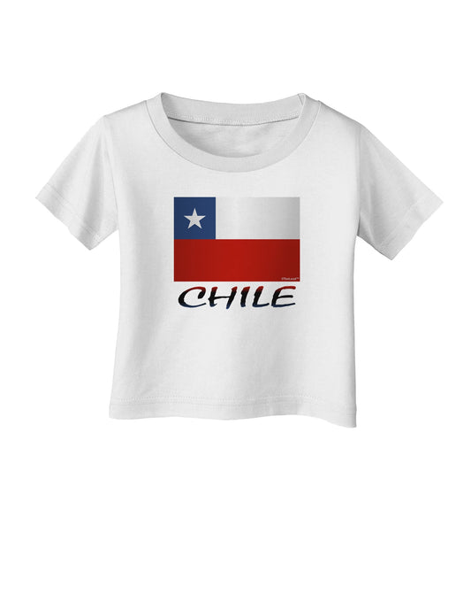 Chile Flag Infant T-Shirt-Infant T-Shirt-TooLoud-White-06-Months-Davson Sales