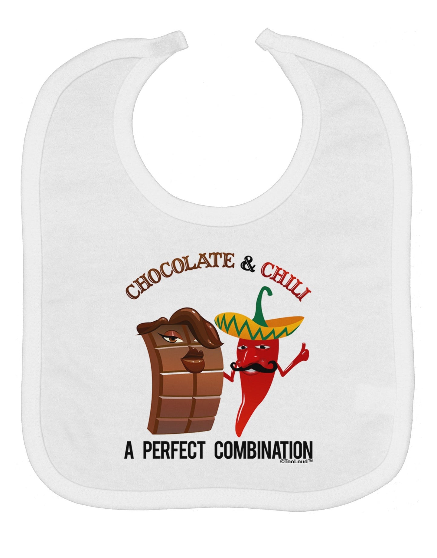 Chiles and Chocolate Baby Bib