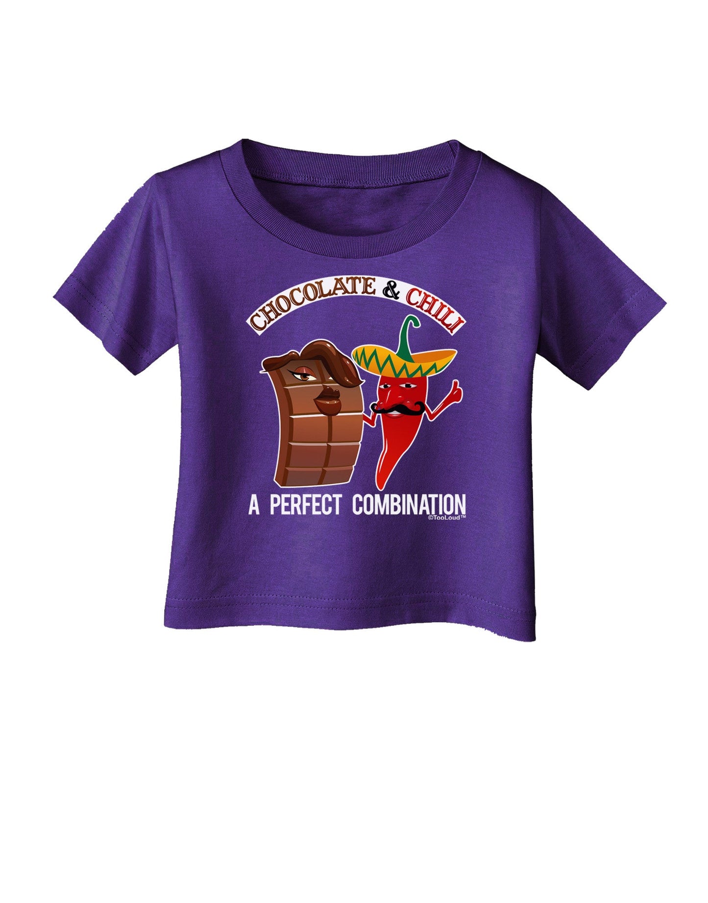 Chiles and Chocolate Infant T-Shirt Dark-Infant T-Shirt-TooLoud-Purple-06-Months-Davson Sales