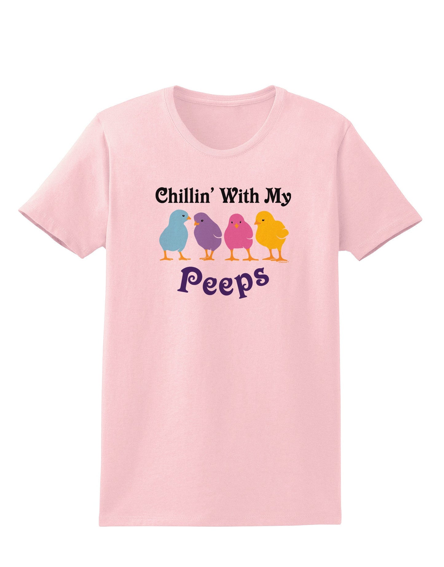 Chillin With My Peeps Womens T-Shirt-Womens T-Shirt-TooLoud-PalePink-X-Small-Davson Sales