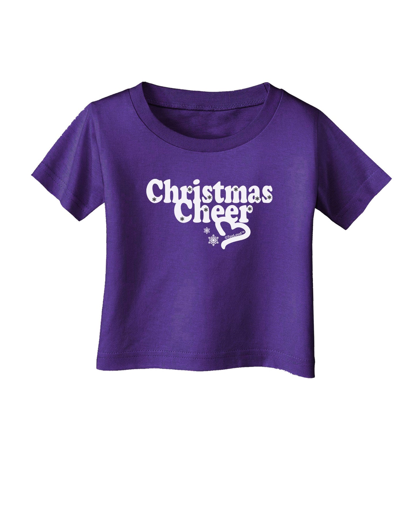 Christmas Cheer BnW Infant T-Shirt Dark-Infant T-Shirt-TooLoud-Purple-06-Months-Davson Sales