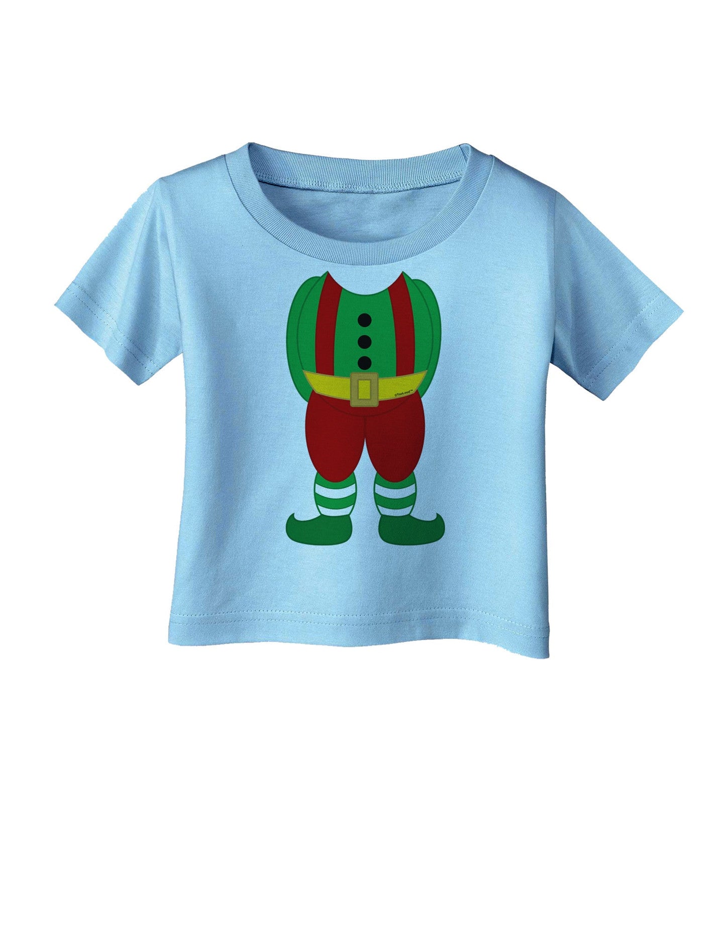 Christmas Elf Boy Character Body Infant T-Shirt-Infant T-Shirt-TooLoud-Aquatic-Blue-06-Months-Davson Sales