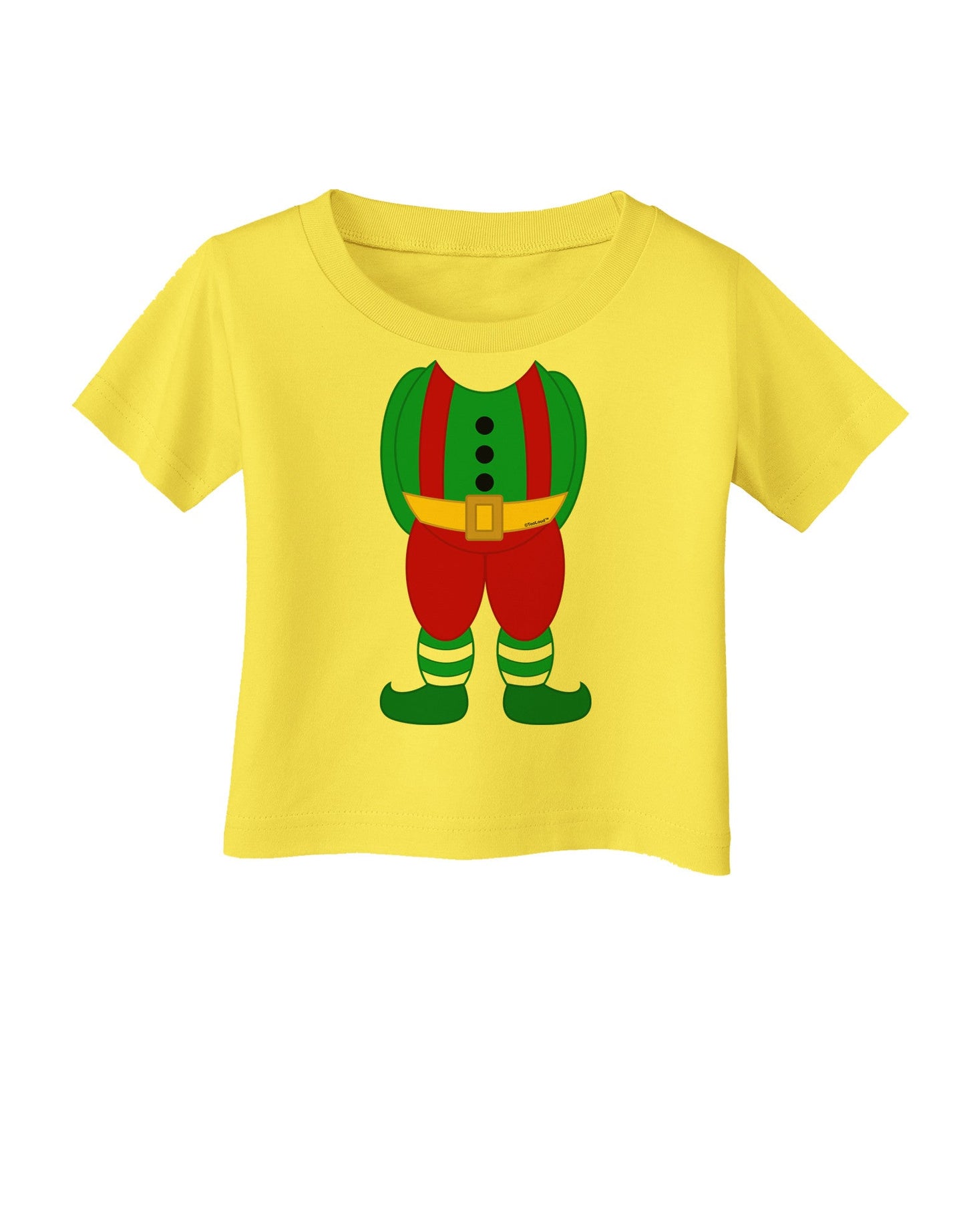 Christmas Elf Boy Character Body Infant T-Shirt-Infant T-Shirt-TooLoud-Yellow-06-Months-Davson Sales