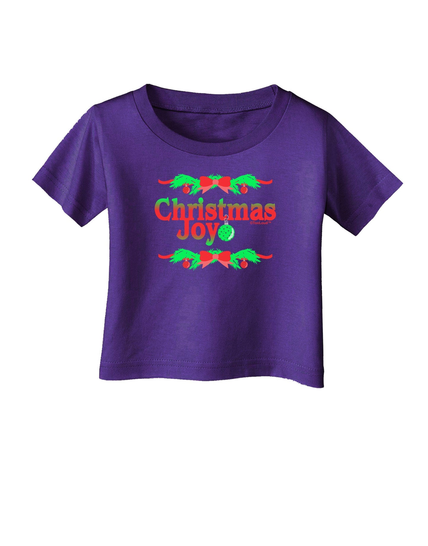 Christmas Joy Color Infant T-Shirt Dark-Infant T-Shirt-TooLoud-Purple-06-Months-Davson Sales