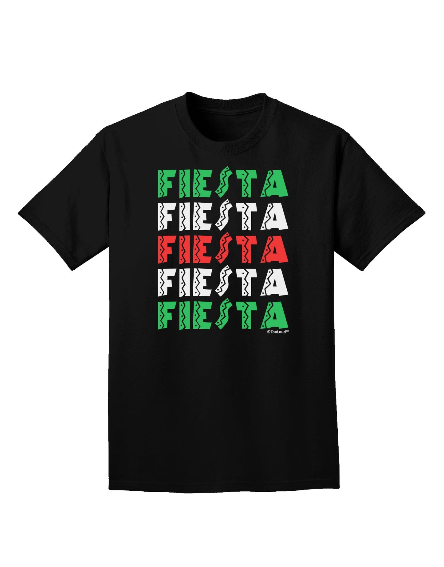 Cinco Fiestas Adult Dark T-Shirt by TooLoud-Mens T-Shirt-TooLoud-Black-Small-Davson Sales