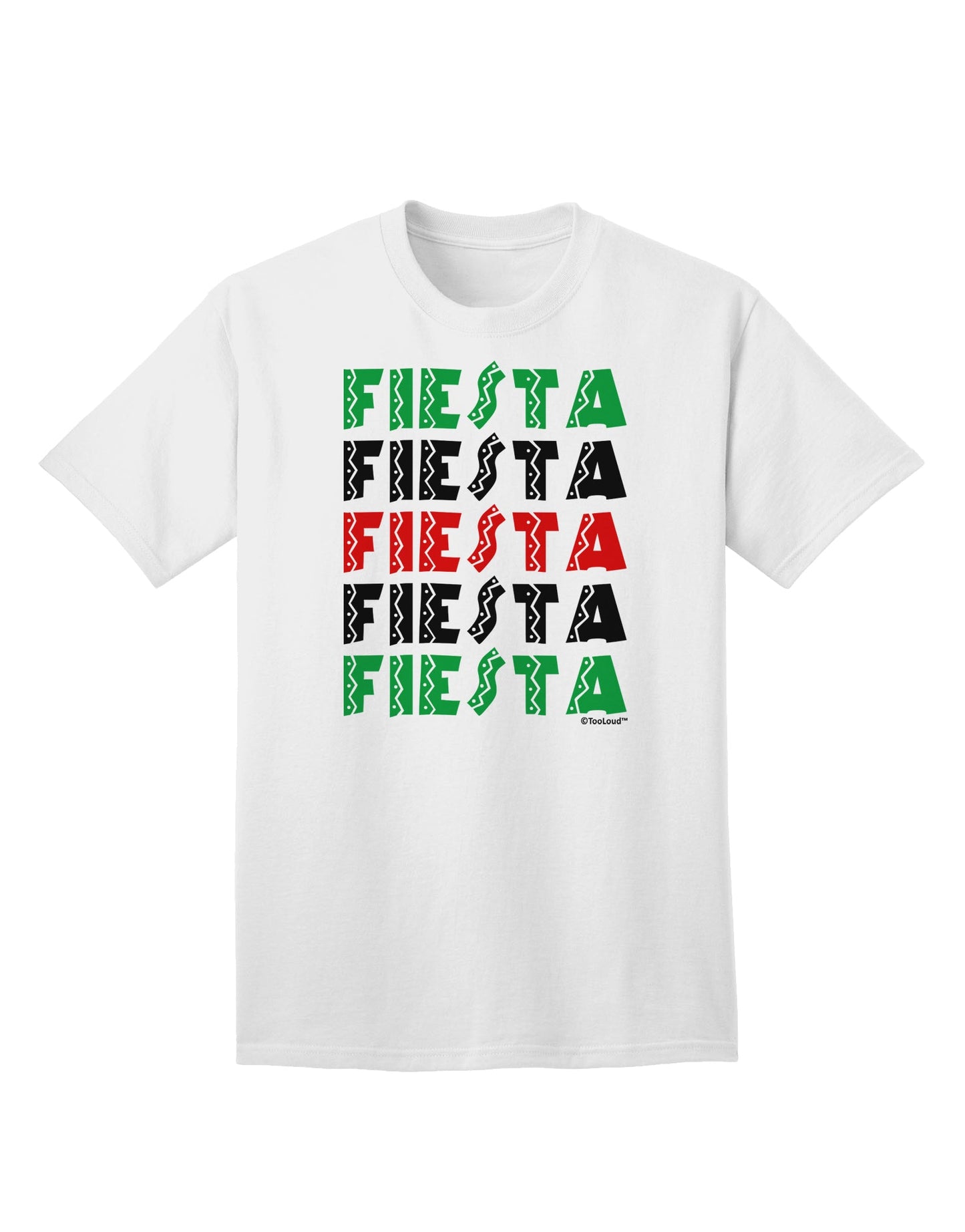 Cinco Fiestas Adult T-Shirt - A Vibrant Addition to Your Wardrobe, Crafted by TooLoud-Mens T-shirts-TooLoud-White-Small-Davson Sales