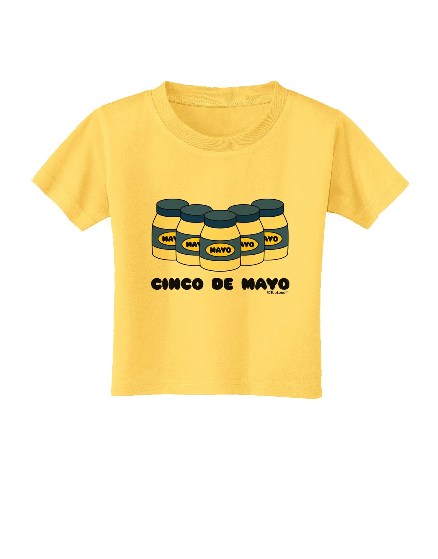 Cinco de Mayo - 5 Mayo Jars Toddler T-Shirt by TooLoud-Toddler T-Shirt-TooLoud-Yellow-2T-Davson Sales