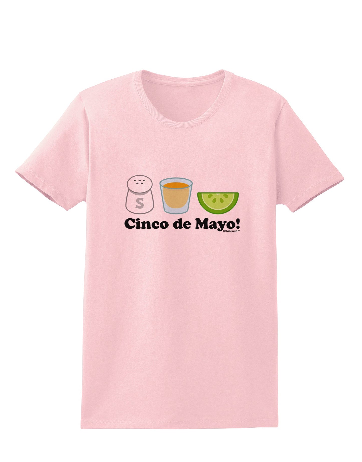 Cinco de Mayo Design - Salt Tequila Lime Womens T-Shirt by TooLoud-Womens T-Shirt-TooLoud-PalePink-X-Small-Davson Sales