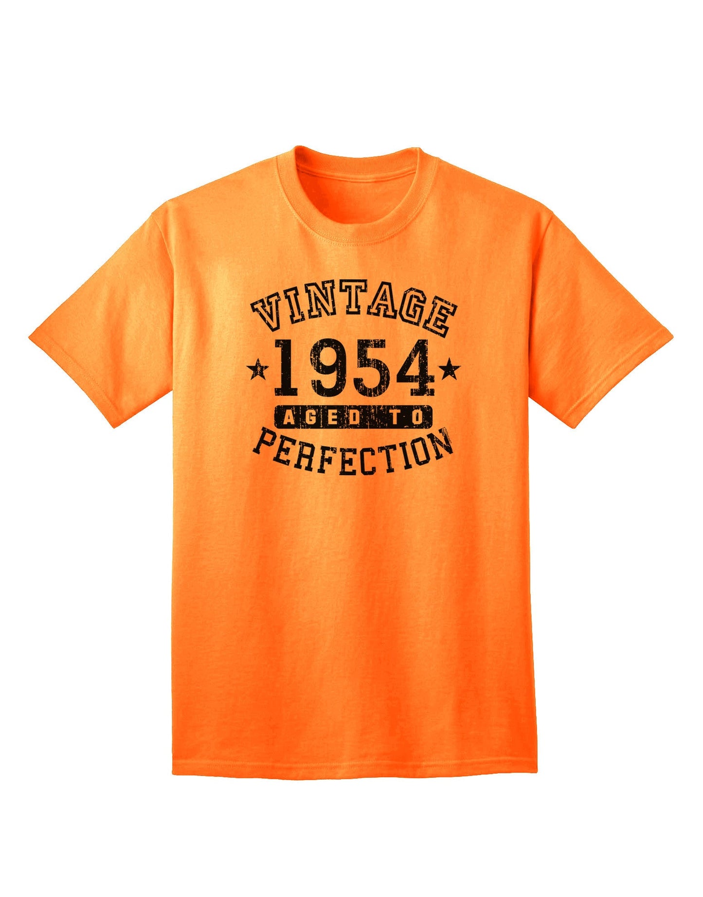 Classic 1954 Birth Year - Premium Vintage Adult T-Shirt Collection-Mens T-shirts-TooLoud-Neon-Orange-Small-Davson Sales