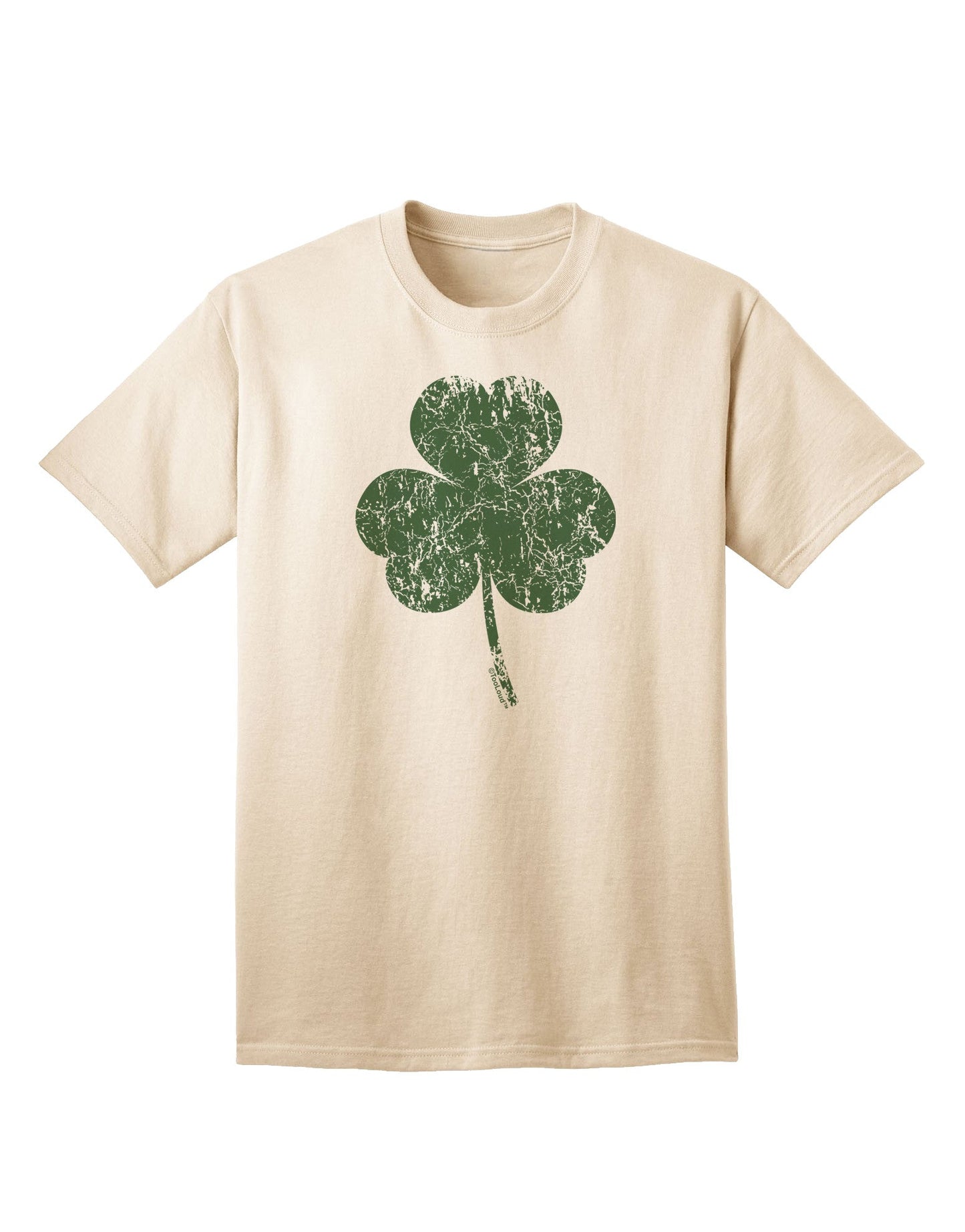 Classic Distressed Traditional Irish Shamrock Adult T-Shirt - A Timeless Piece for the Modern Wardrobe-Mens T-shirts-TooLoud-Natural-Small-Davson Sales
