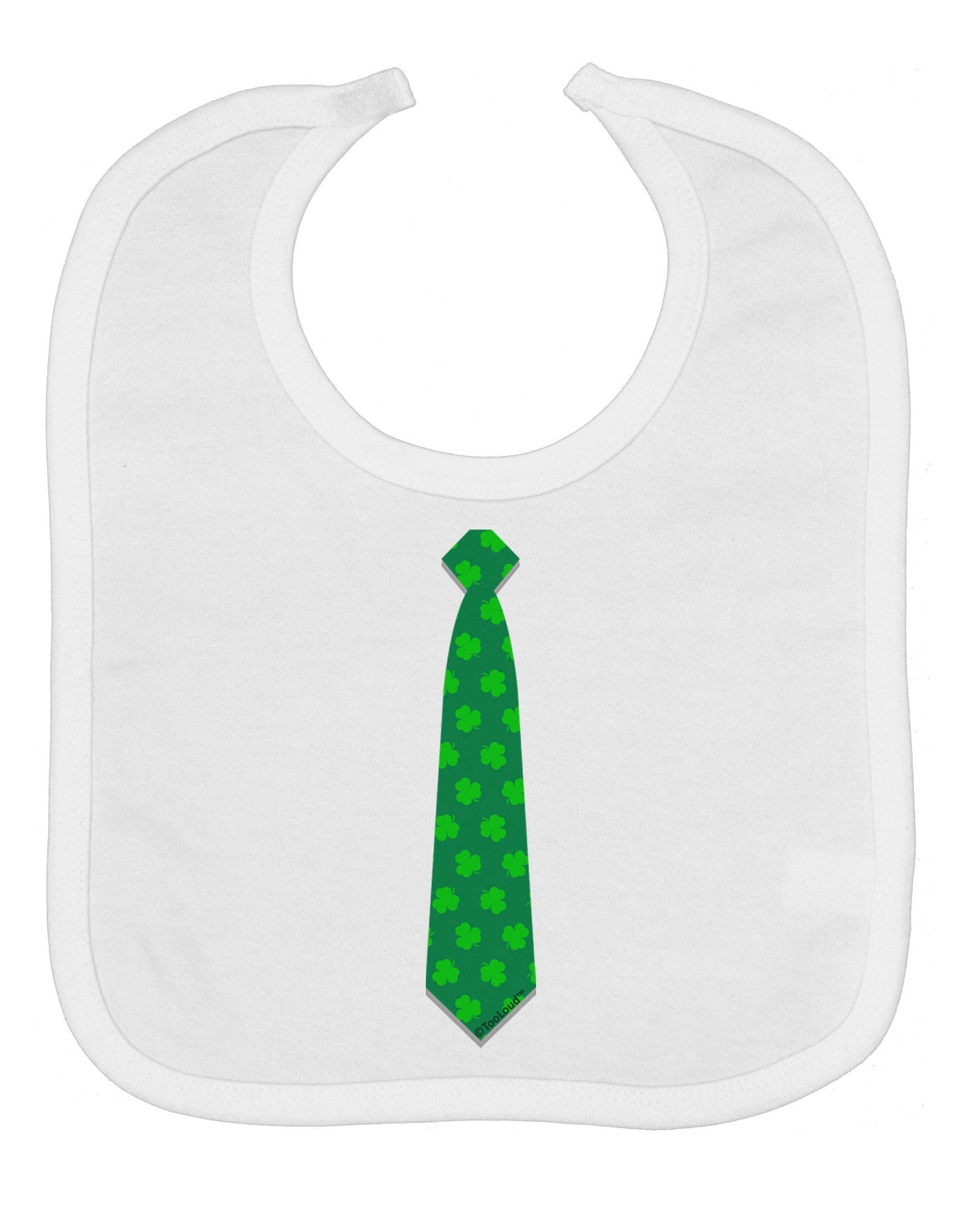 Clover Pattern Tie St Patrick's Day Baby Bib