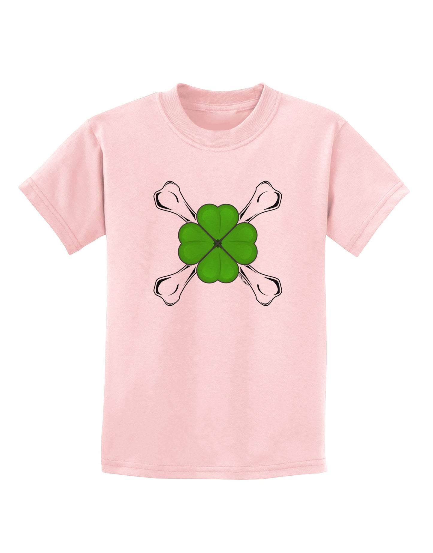 Clover and Crossbones Childrens T-Shirt by TooLoud-TooLoud-PalePink-X-Small-Davson Sales