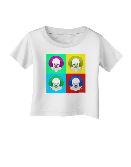 Clown Face Pop Art 2 Infant T-Shirt-Infant T-Shirt-TooLoud-White-06-Months-Davson Sales
