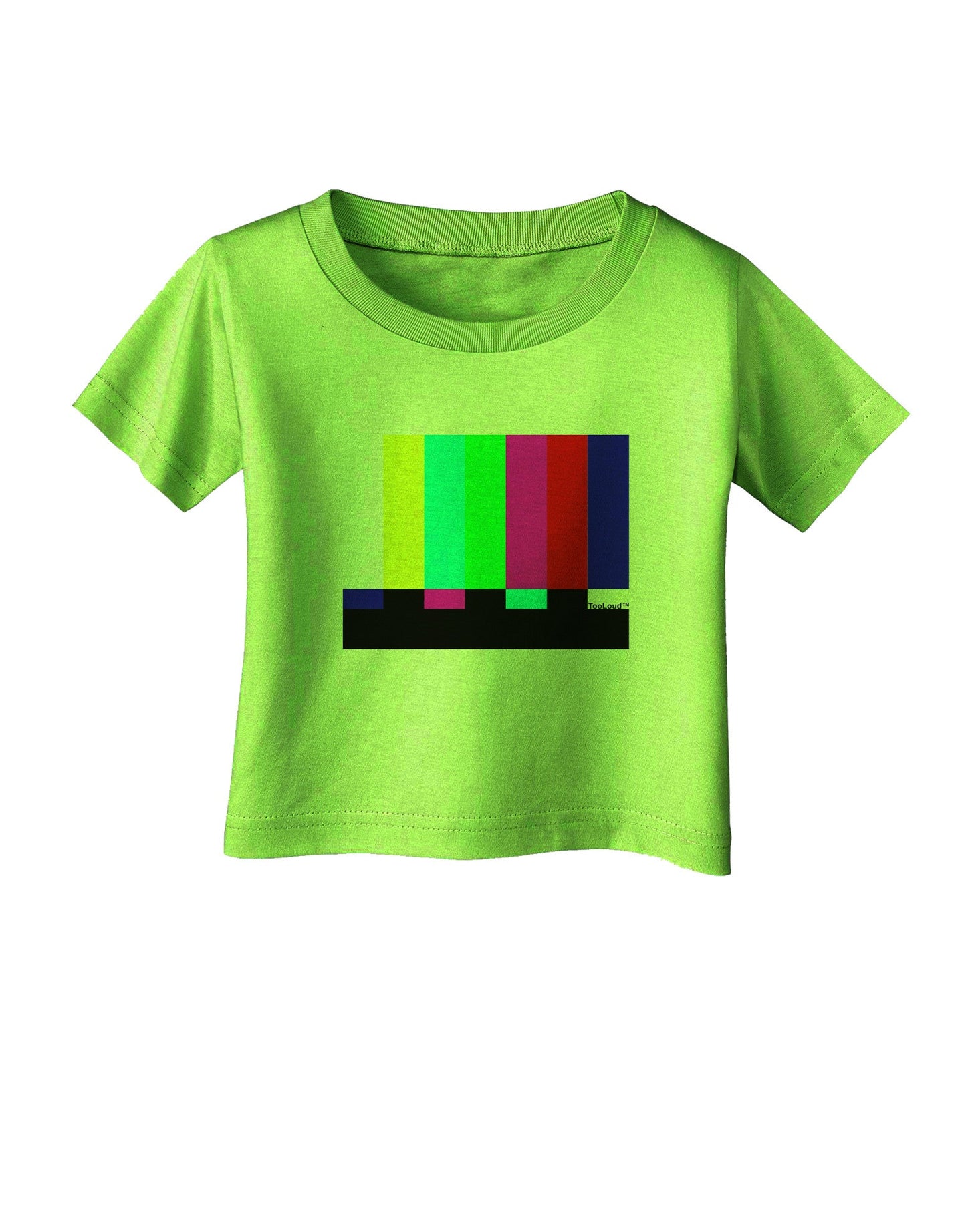 Color Bars Test Signal Infant T-Shirt-Infant T-Shirt-TooLoud-Lime-Green-06-Months-Davson Sales