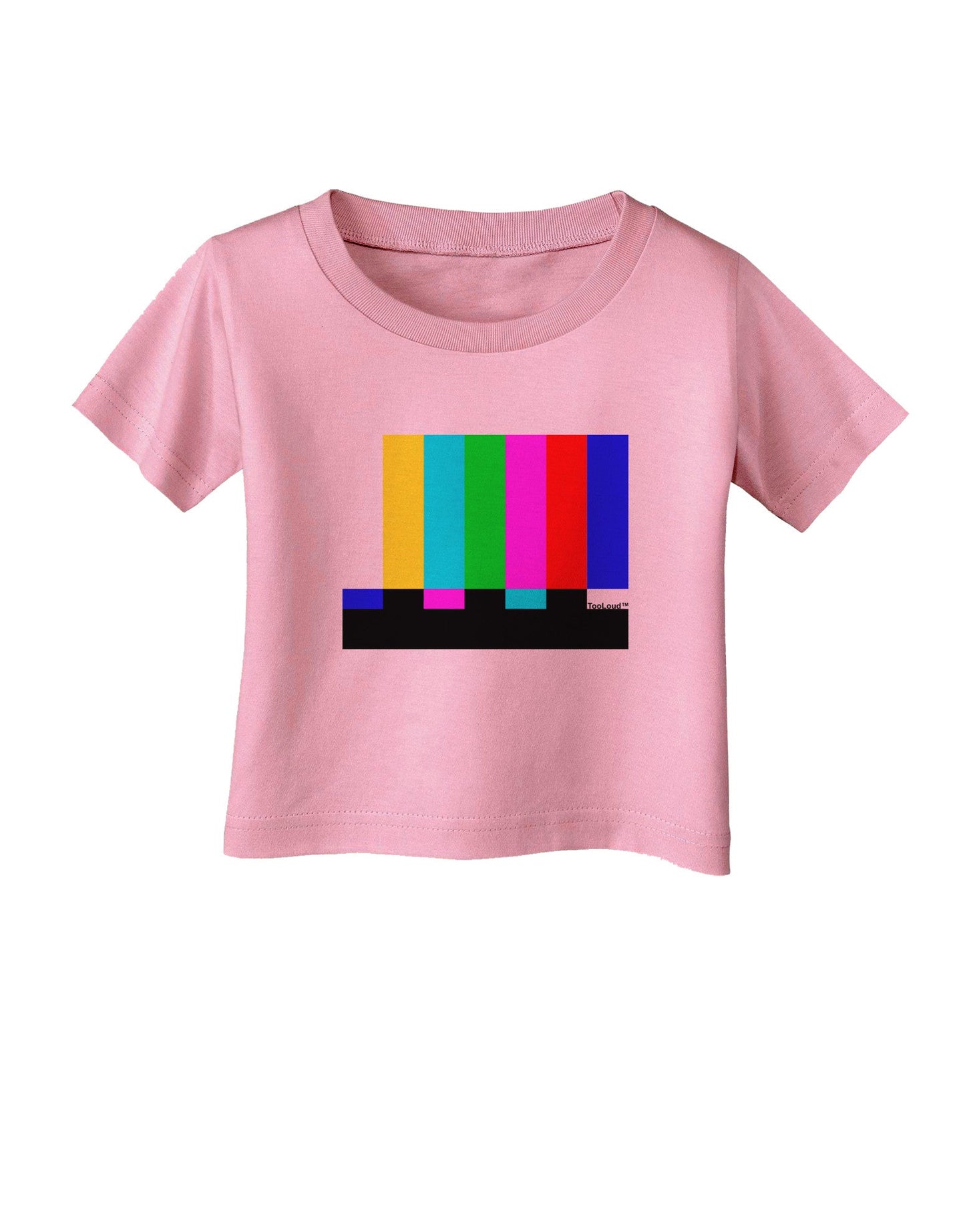 Color Bars Test Signal Infant T-Shirt-Infant T-Shirt-TooLoud-Candy-Pink-06-Months-Davson Sales