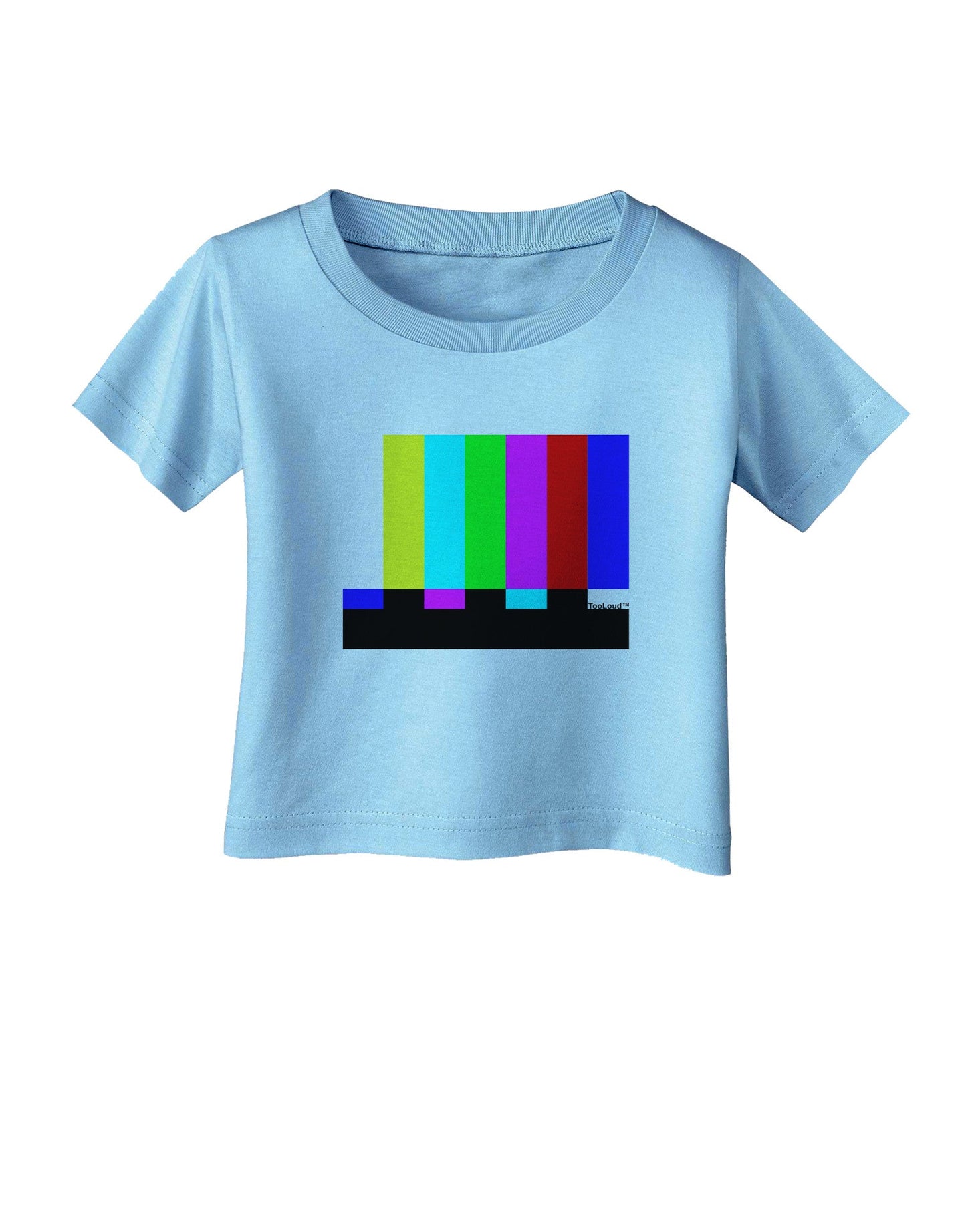 Color Bars Test Signal Infant T-Shirt-Infant T-Shirt-TooLoud-Aquatic-Blue-06-Months-Davson Sales