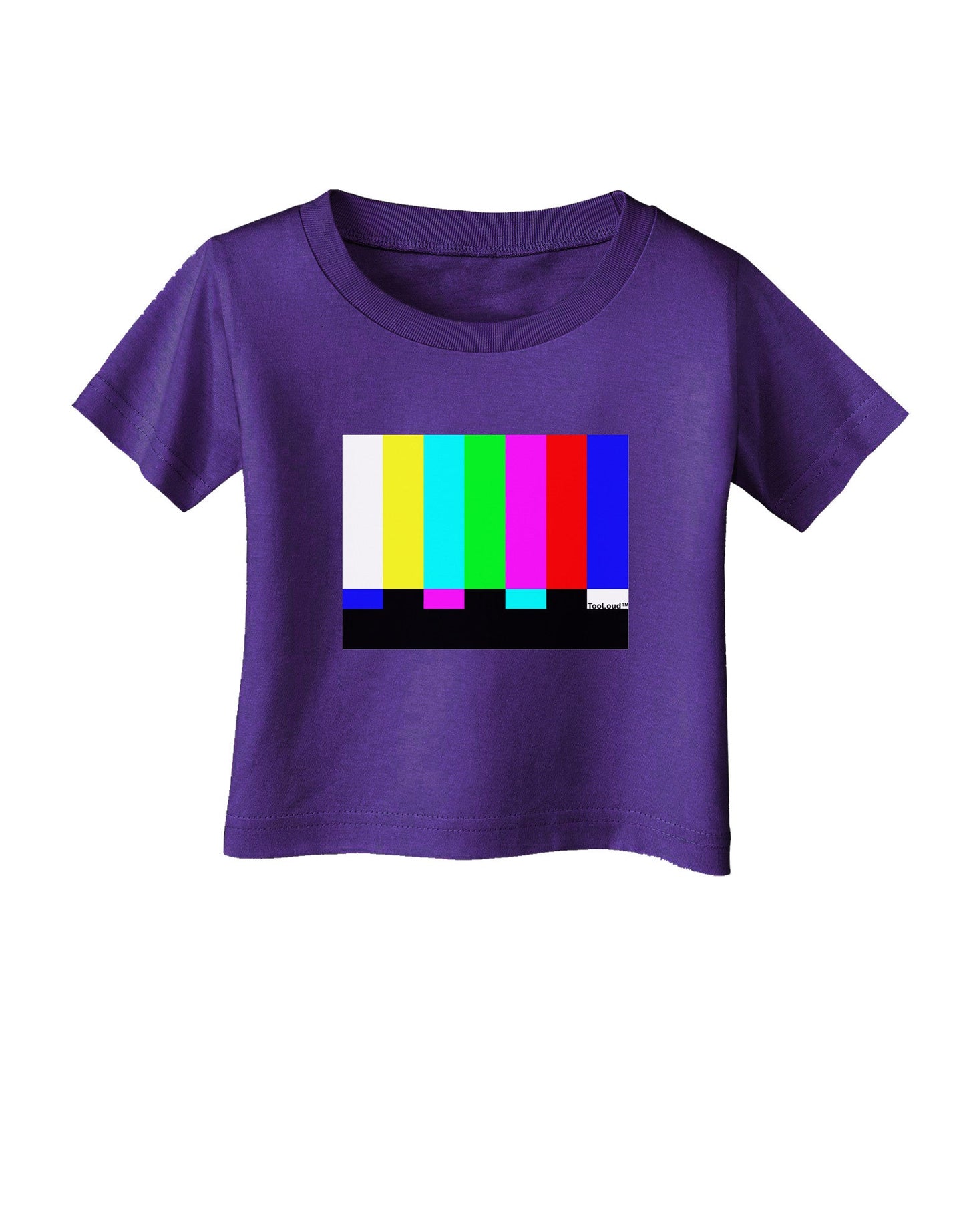 Color Bars Test Signal Infant T-Shirt Dark-Infant T-Shirt-TooLoud-Purple-06-Months-Davson Sales