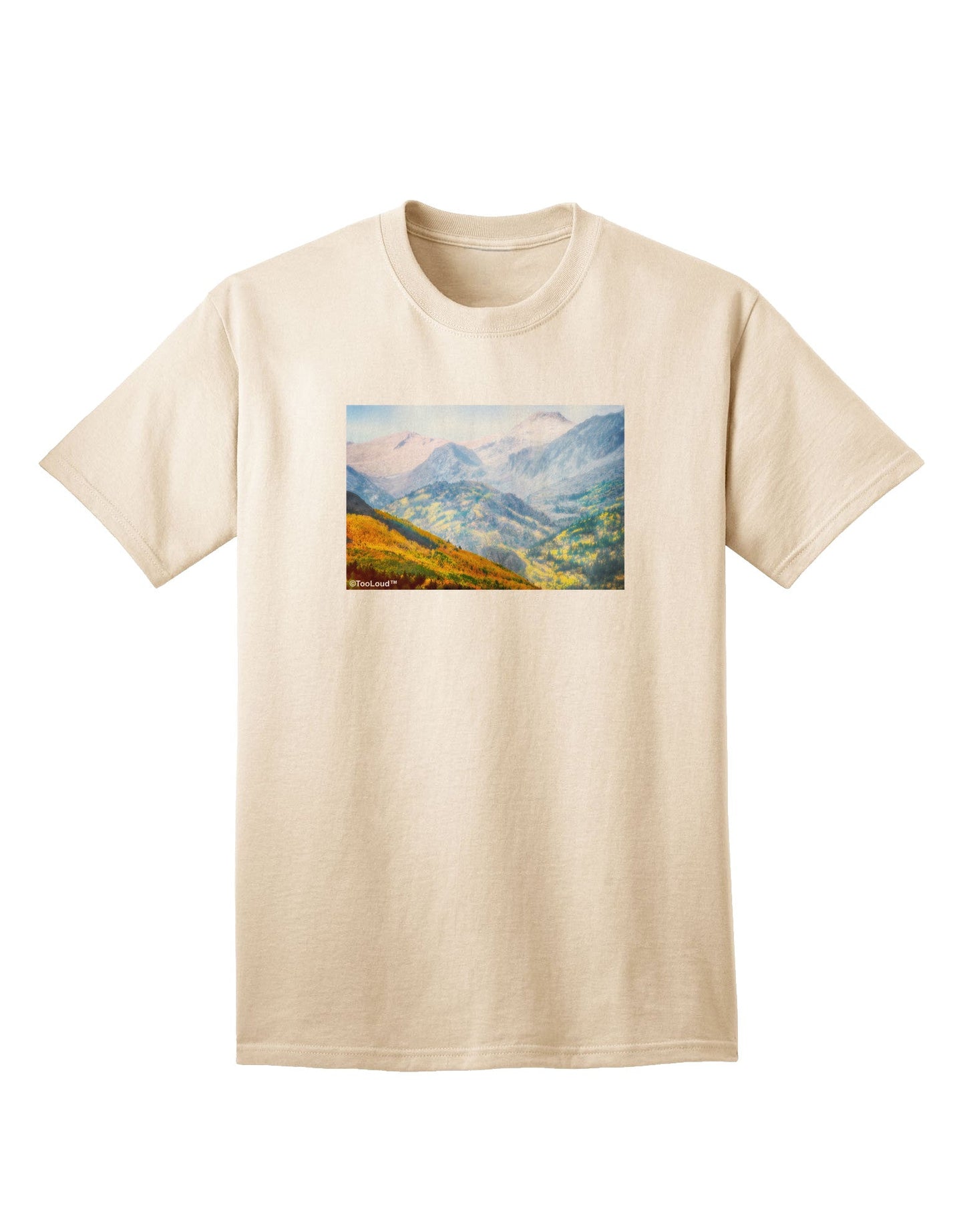 Colorado Fog Mountains Adult T-Shirt-Mens T-Shirt-TooLoud-Natural-Small-Davson Sales
