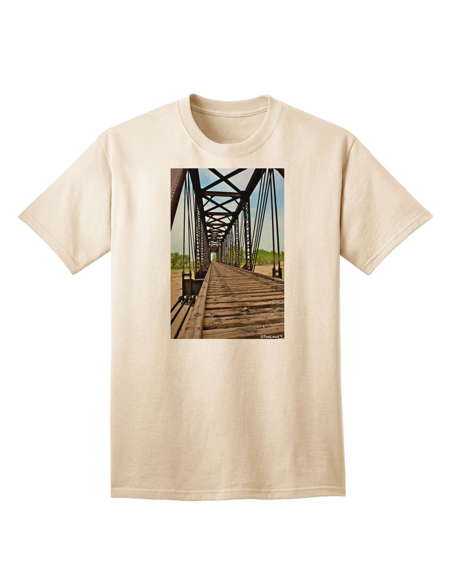 Colorado Landscape Bridge Adult T-Shirt-Mens T-Shirt-TooLoud-Natural-Small-Davson Sales