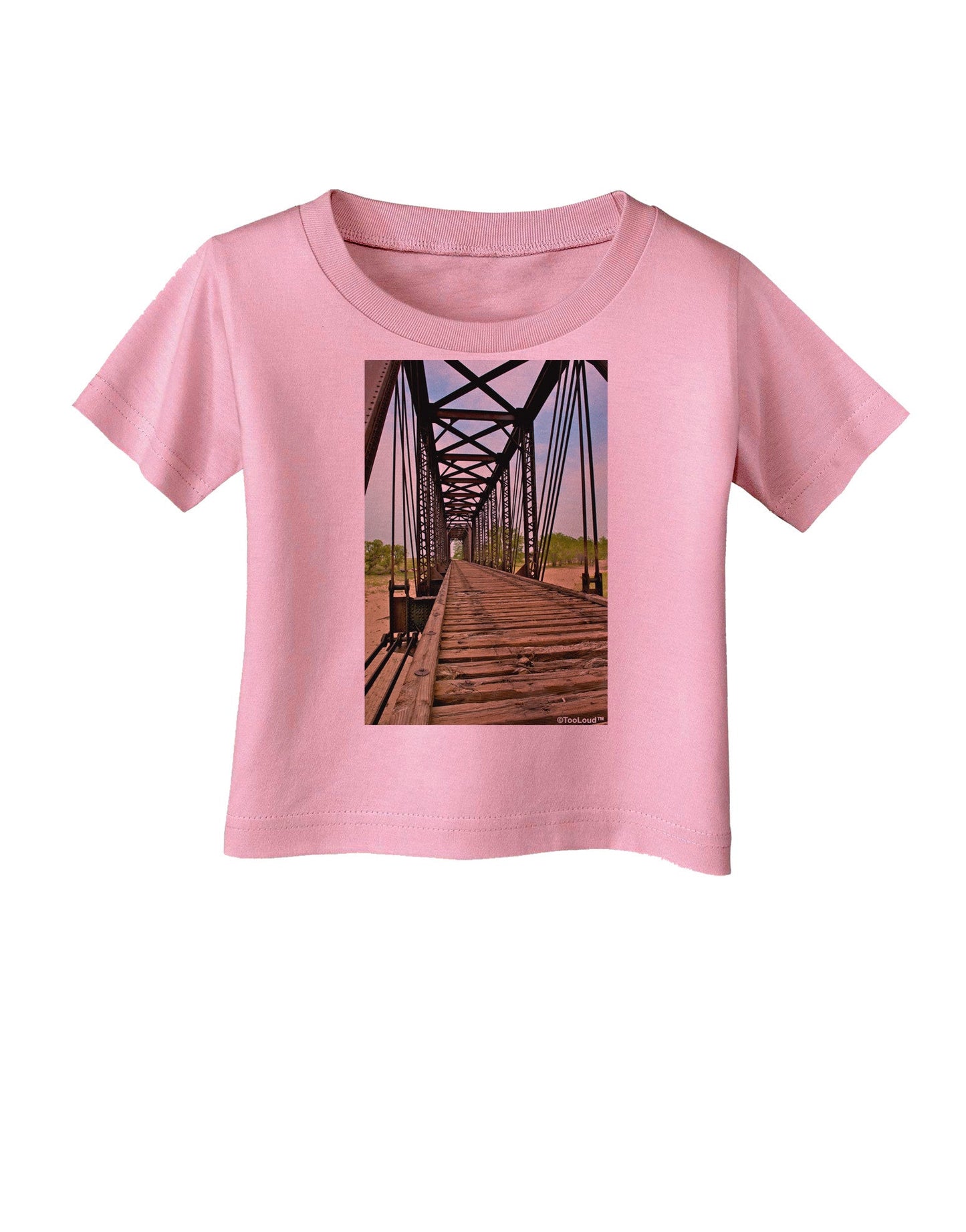 Colorado Landscape Bridge Infant T-Shirt-Infant T-Shirt-TooLoud-Candy-Pink-06-Months-Davson Sales