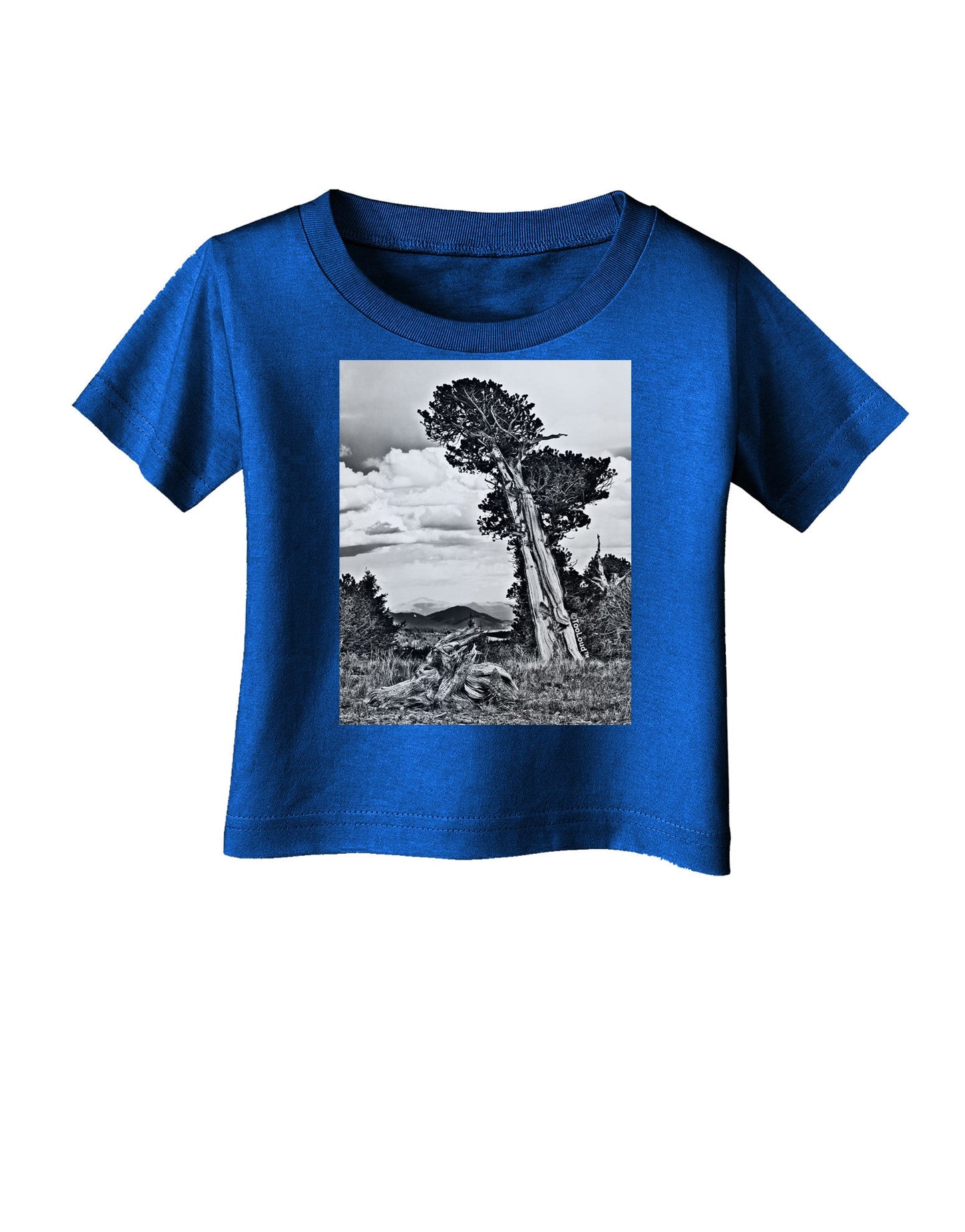Colorado Landscape Monochrome Infant T-Shirt Dark-Infant T-Shirt-TooLoud-Royal-Blue-06-Months-Davson Sales