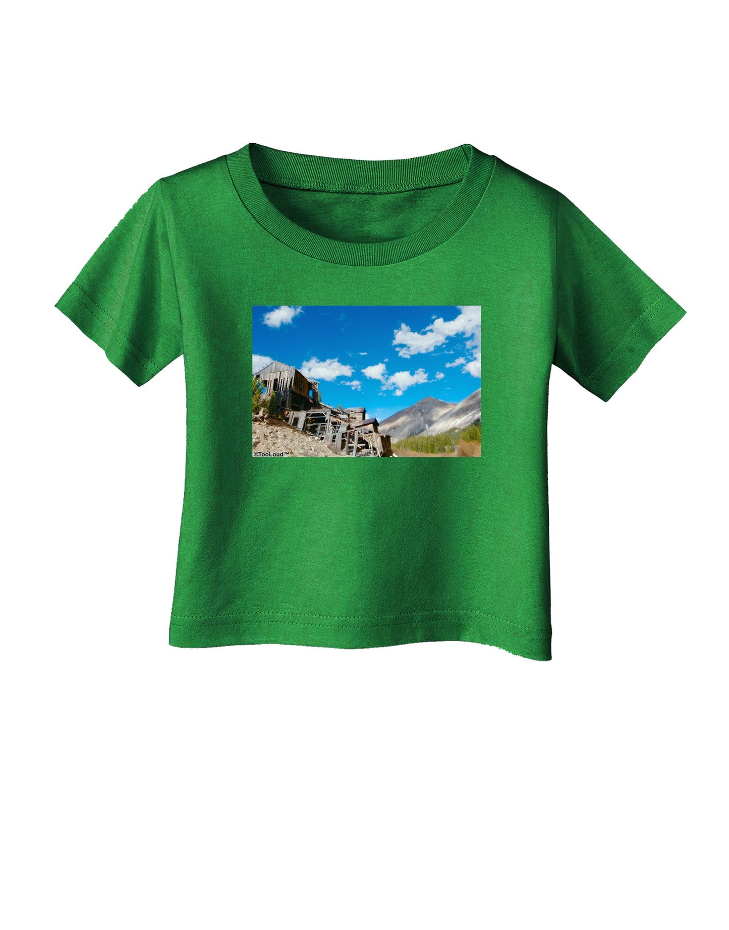 Colorado Landscape Ruins Infant T-Shirt Dark-Infant T-Shirt-TooLoud-Clover-Green-06-Months-Davson Sales